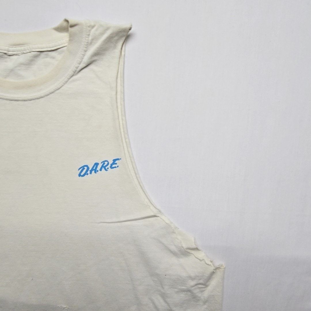 Vintage Vintage DARE Shirt I Turn My Back To Drugs White XL Tank Top Size US XL / EU 56 / 4 - 9 Thumbnail
