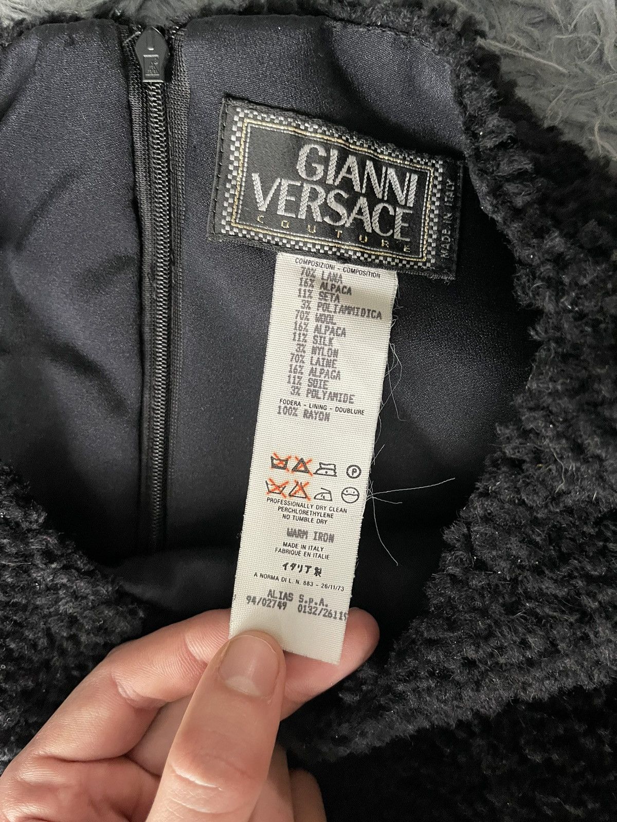 Versace Gianni Versace 90s archive Boucle wool dress Size S / US 4 / IT 40 - 3 Thumbnail