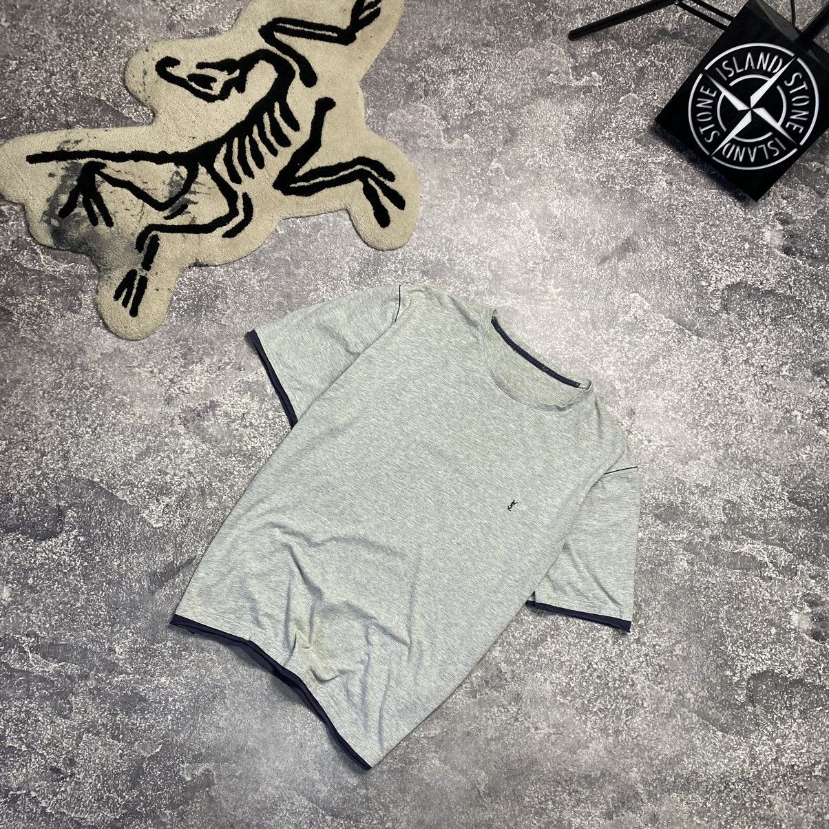 Vintage Vintage Ysl Yves Saint Lauren small logo luxury tee Size US M / EU 48-50 / 2 - 1 Thumbnail