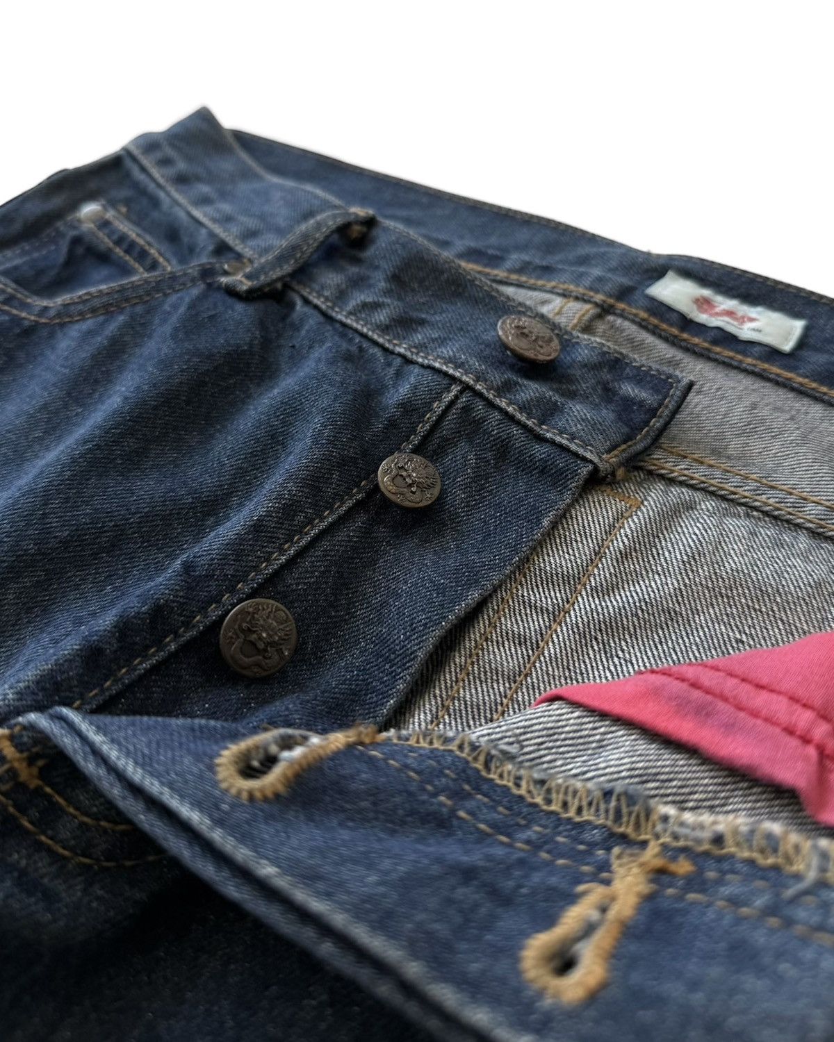 Vivienne Tam Vintage Vivienne Tam Dragon Low-Rise Bootcut Jeans Size 30" / US 8 / IT 44 - 5 Thumbnail