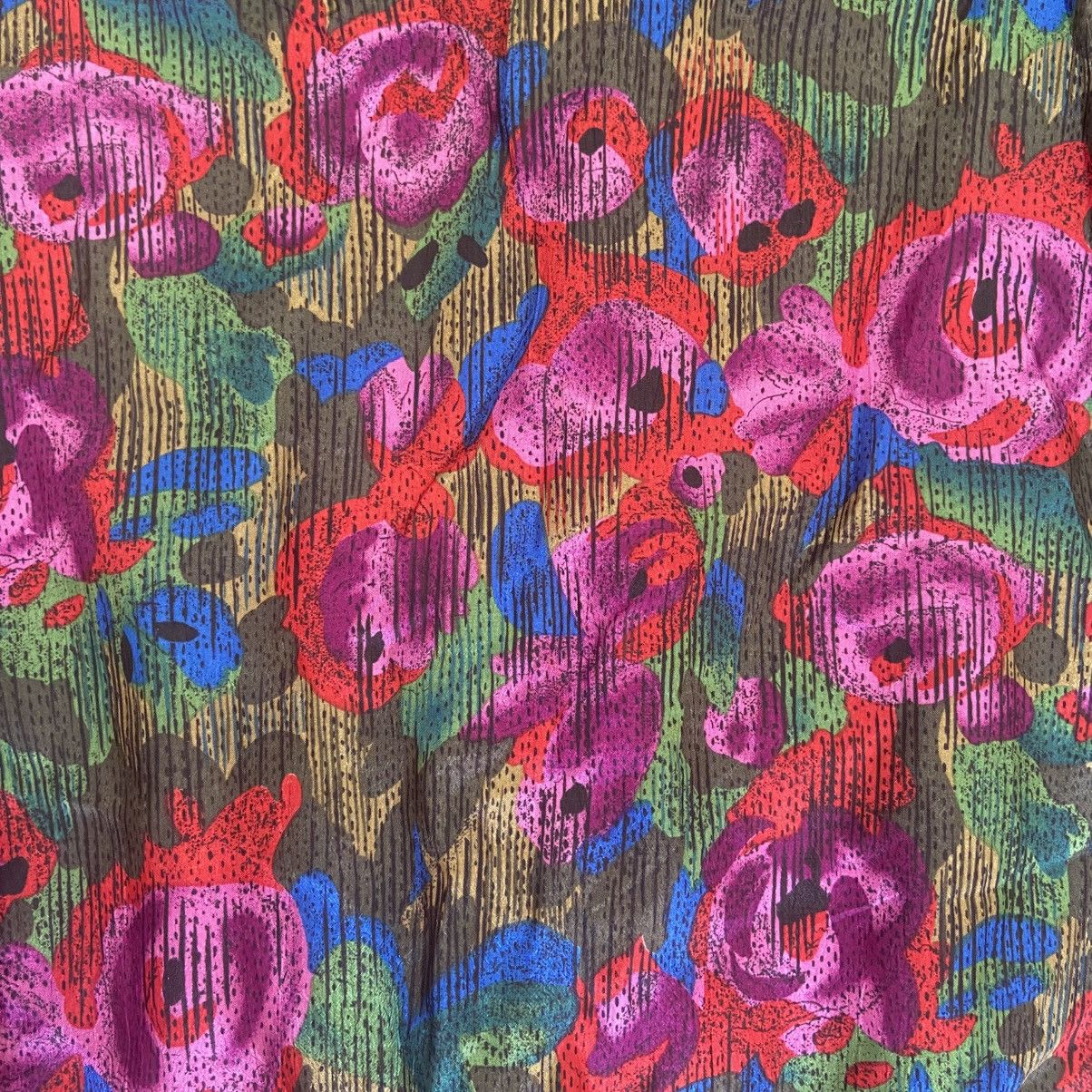 Vintage Notations All Over Floral Print Vintage Blouse Size L / US 10 / IT 46 - 6 Thumbnail