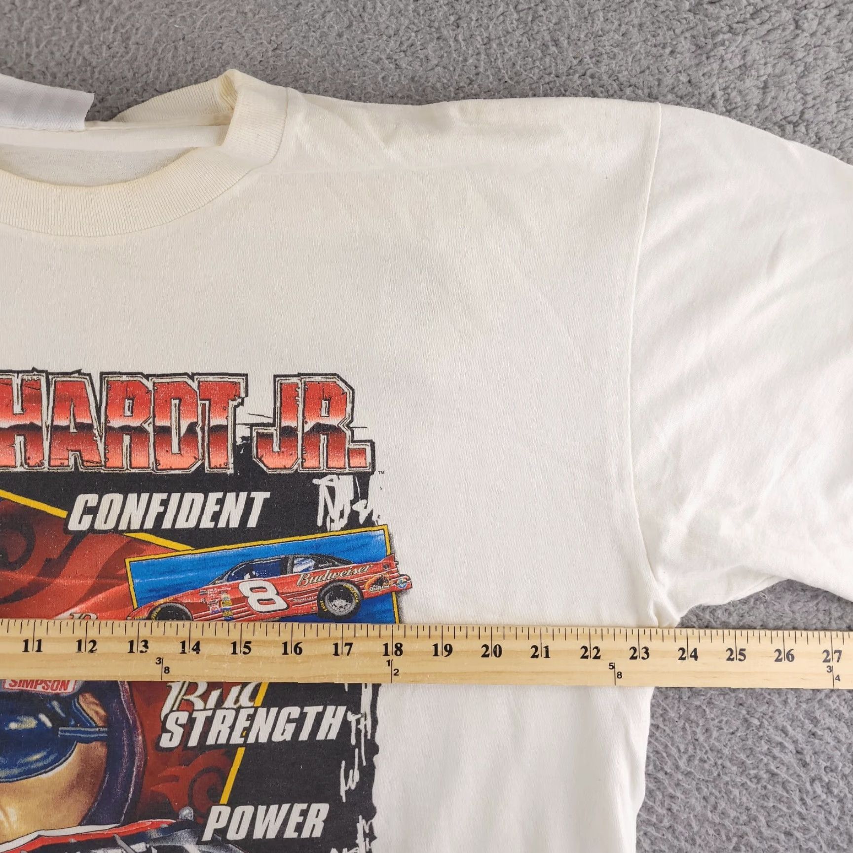 Chase Authentics Chase Authentics Shirt Mens Large White Graphic Earnhardt Jr Dale Crew Double Size US L / EU 52-54 / 3 - 7 Thumbnail