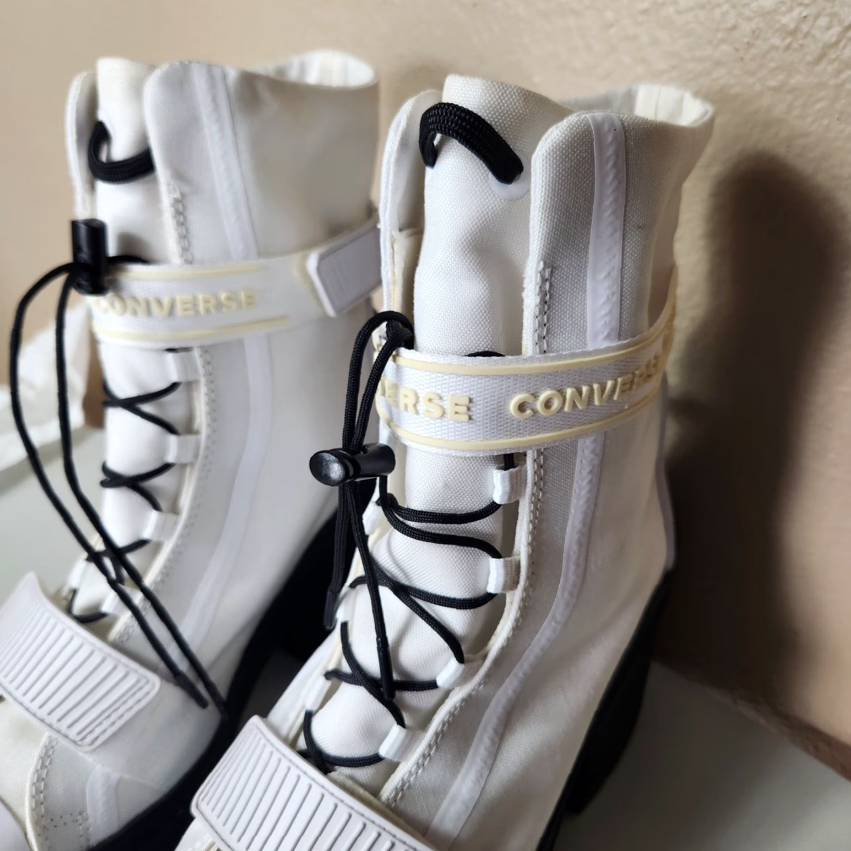 Converse VINTAGE Converse Chuck Taylor All Star White GR 82 Platform Boot High Top Women's 9.5 Size US 10 / IT 40 - 6 Thumbnail