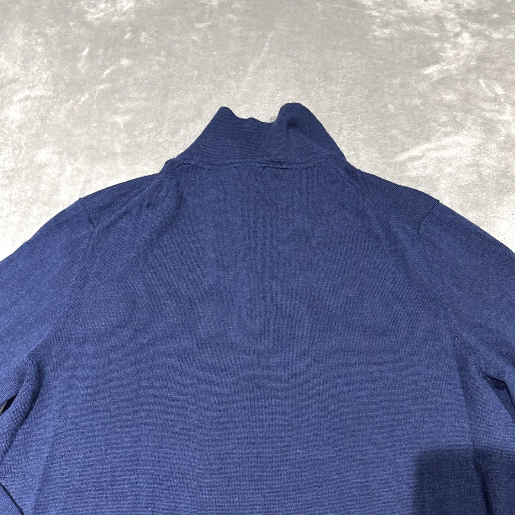 Jos. A. Bank Jos A Bank Polo Sweater Men XL Merino Wool Blue Long Sleeve Preppy Wealth Size US XL / EU 56 / 4 - 7 Thumbnail