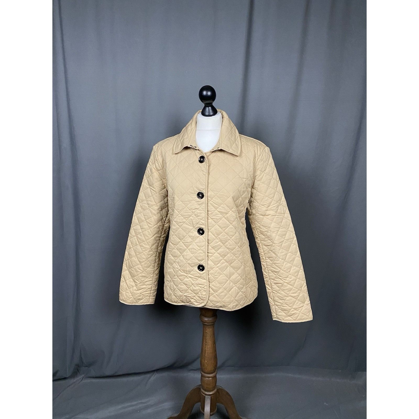 Burberry Burberry Nova Check RECENT Women's Beige Quilted Jacket Size Size 3XL / US 20-22 - 3 Thumbnail