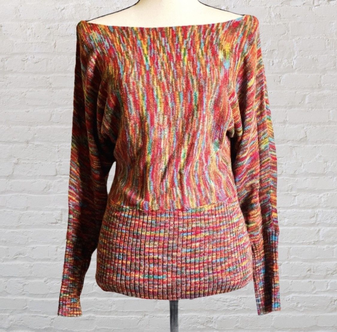 Other SANS SOUCI SEMI OFF SHOULDER MULTI COLOR PULLOVER SWEATER Size M / US 6-8 / IT 42-44 - 1 Thumbnail