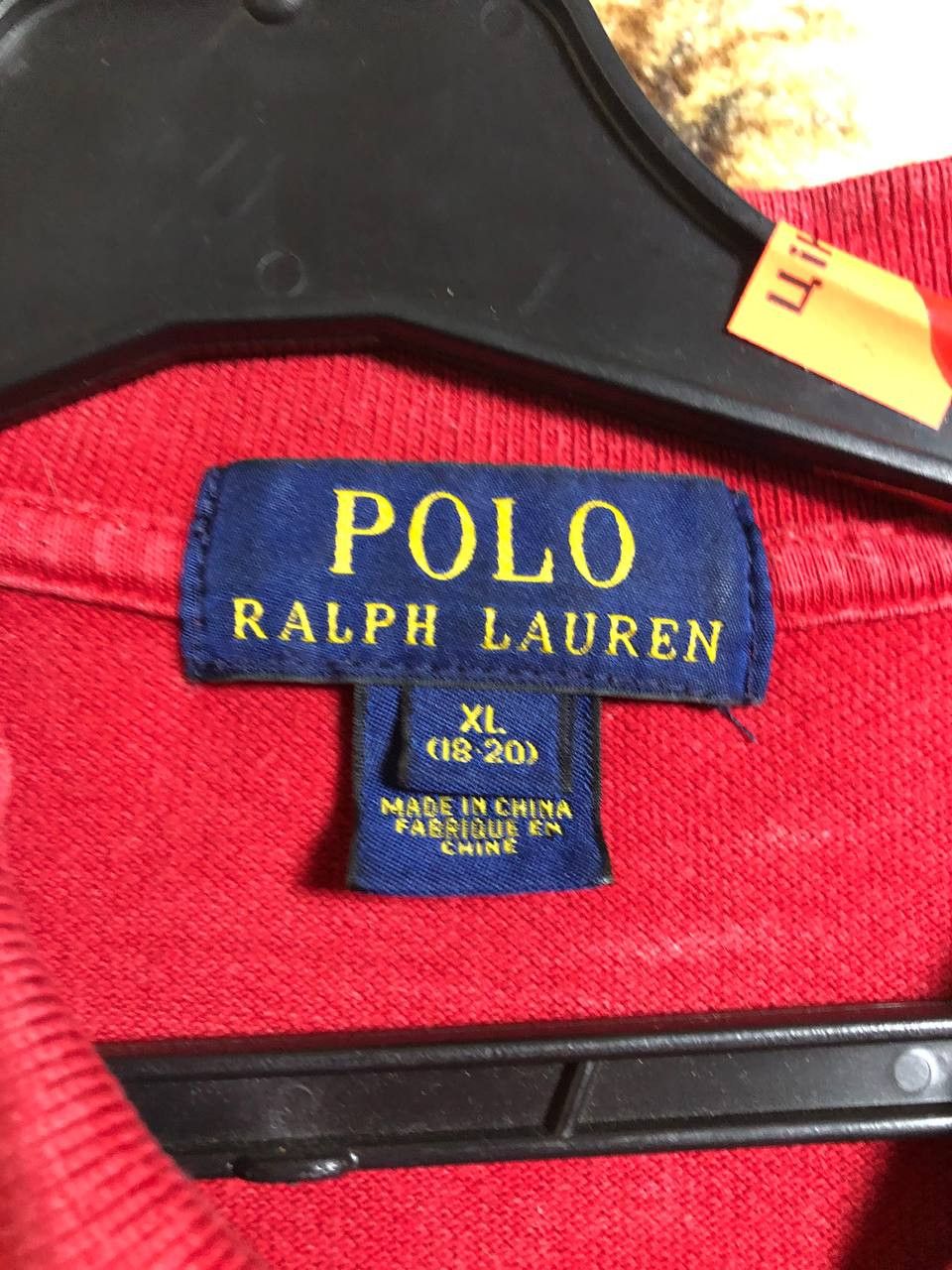 Polo Ralph Lauren Men's Red Ralph Lauren Polo Shirt Size XL(18-20) Size US M / EU 48-50 / 2 - 2 Thumbnail