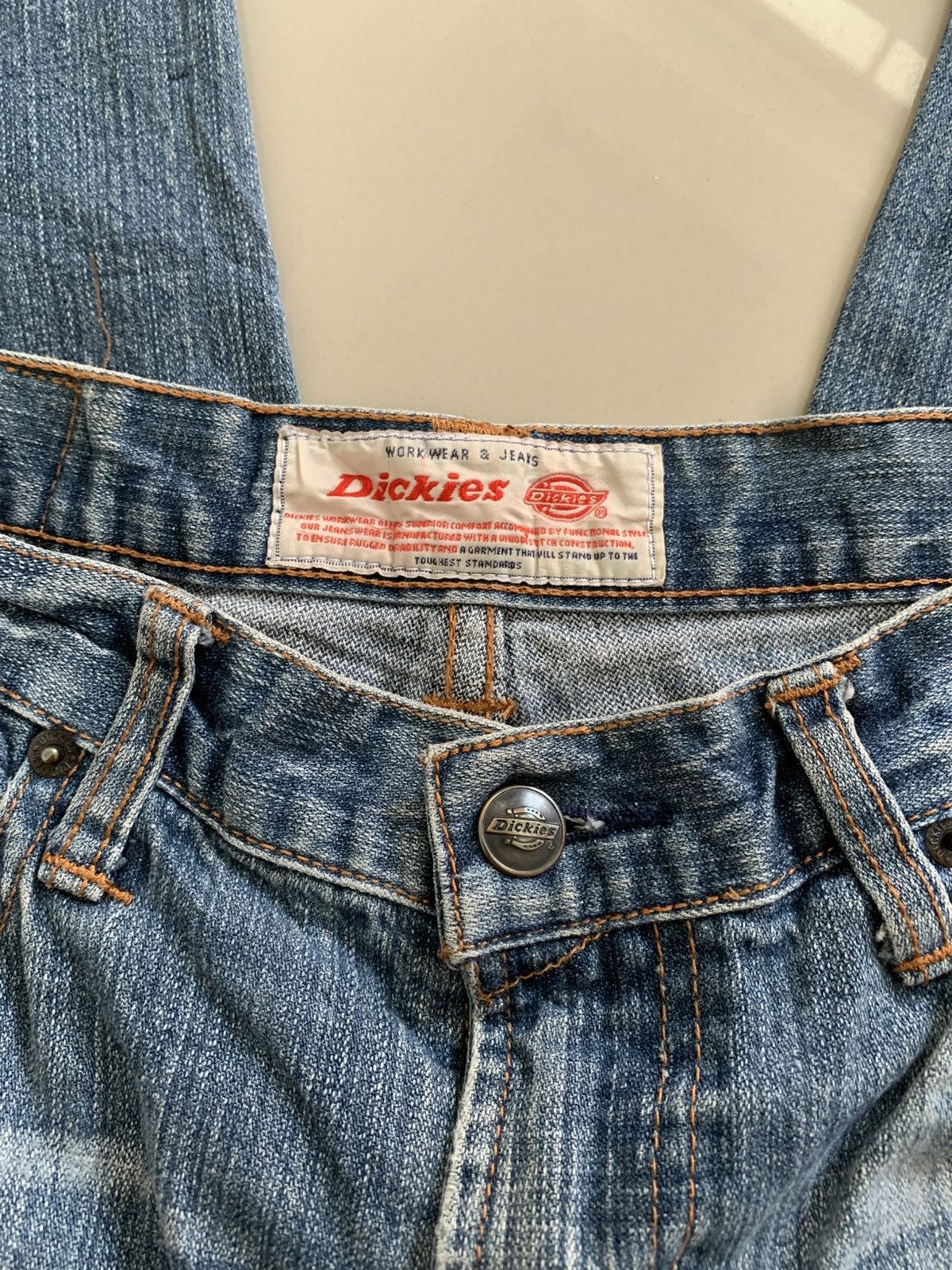 Vintage Vintage Dickies Reguler Faded Blue Jeans Size US 30 / EU 46 - 6 Thumbnail