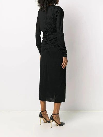 Dolce & Gabbana o1y0825 Midi Dress in Black Size XS / US 0-2 / IT 36-38 - 2 Thumbnail