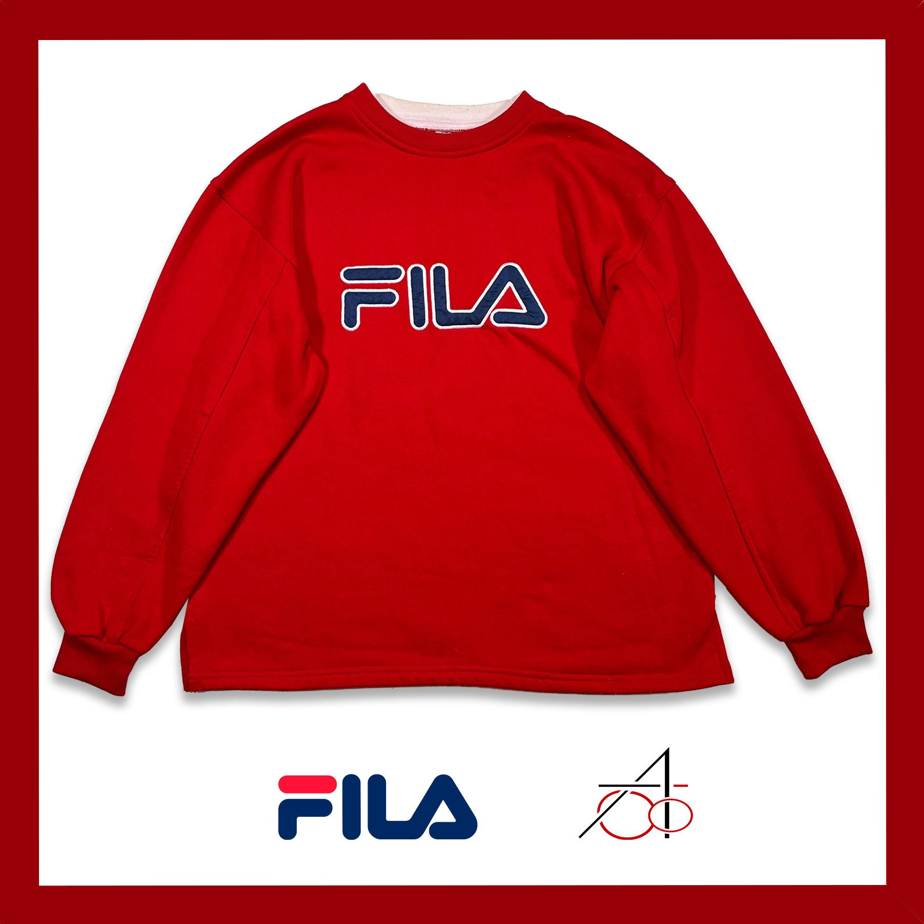 Fila Vintage Fila Logo Sweatshirt • L size Size US L / EU 52-54 / 3 - 1 Thumbnail