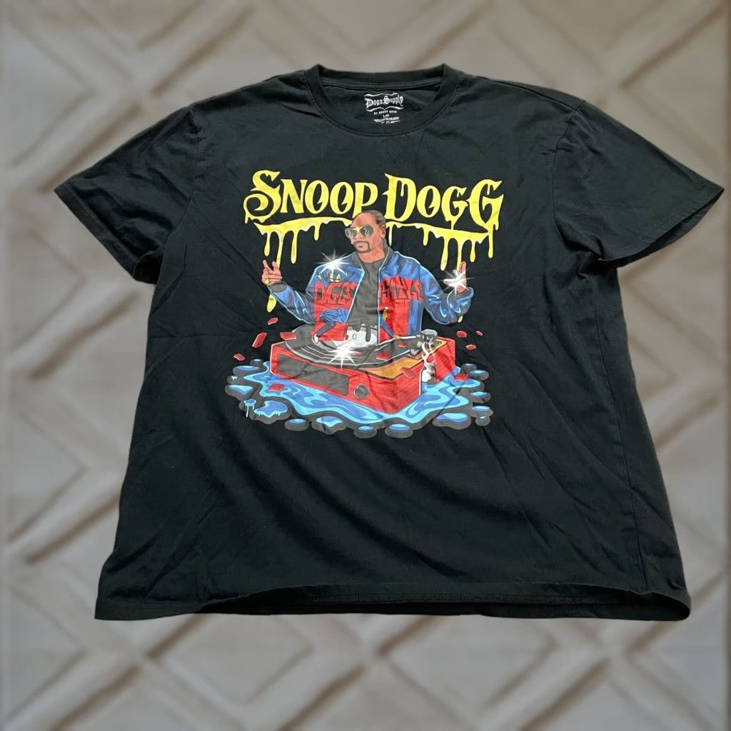 Vintage Snoop Dogg Graphic T-Shirt Large Black Crew Neck Short Sleeve Cotton Tee Mens Size US L / EU 52-54 / 3 - 1 Thumbnail