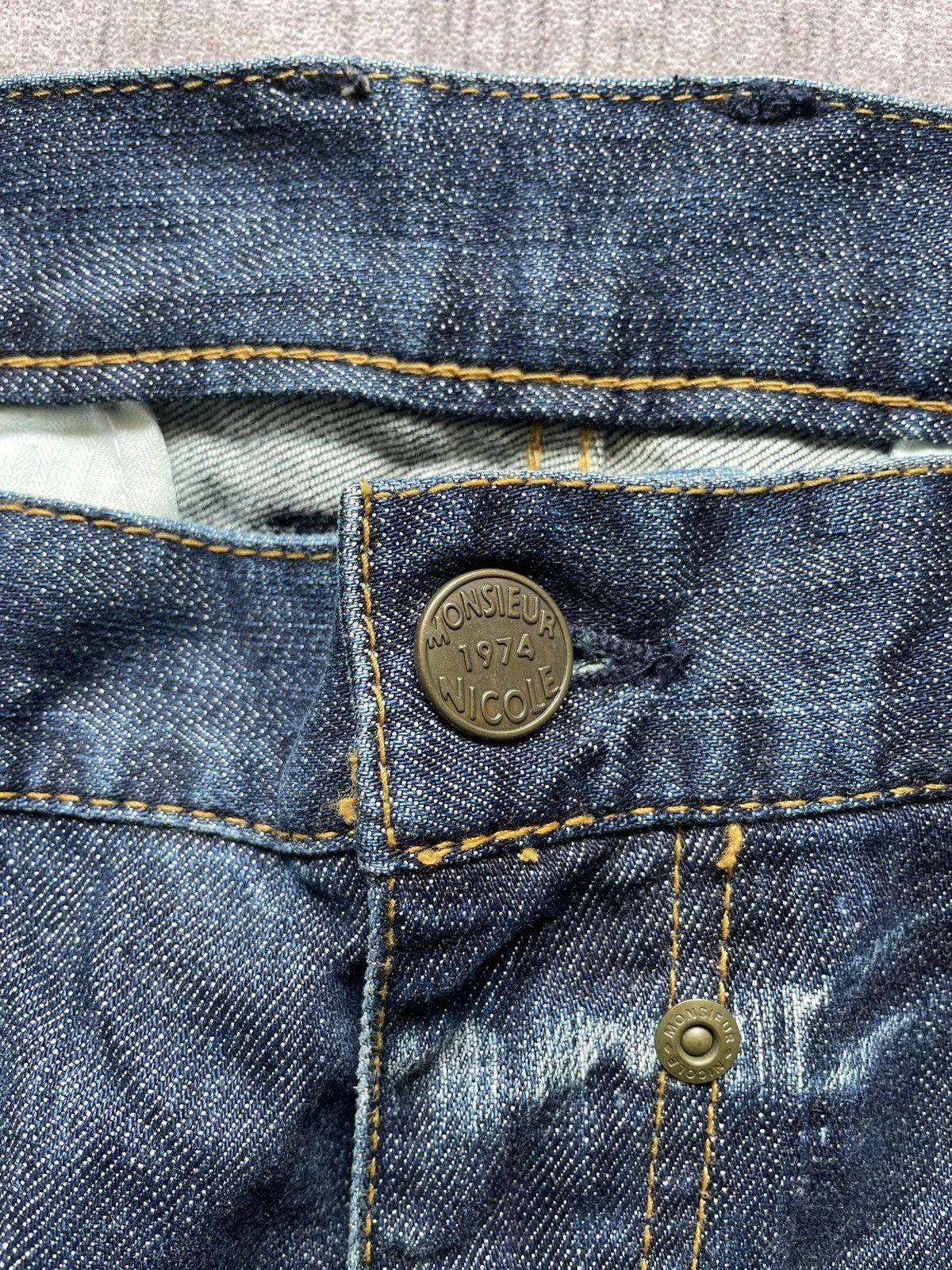 Nicole Club Nicole Club For Men Distressed Denim Pants Size US 34 / EU 50 - 7 Thumbnail