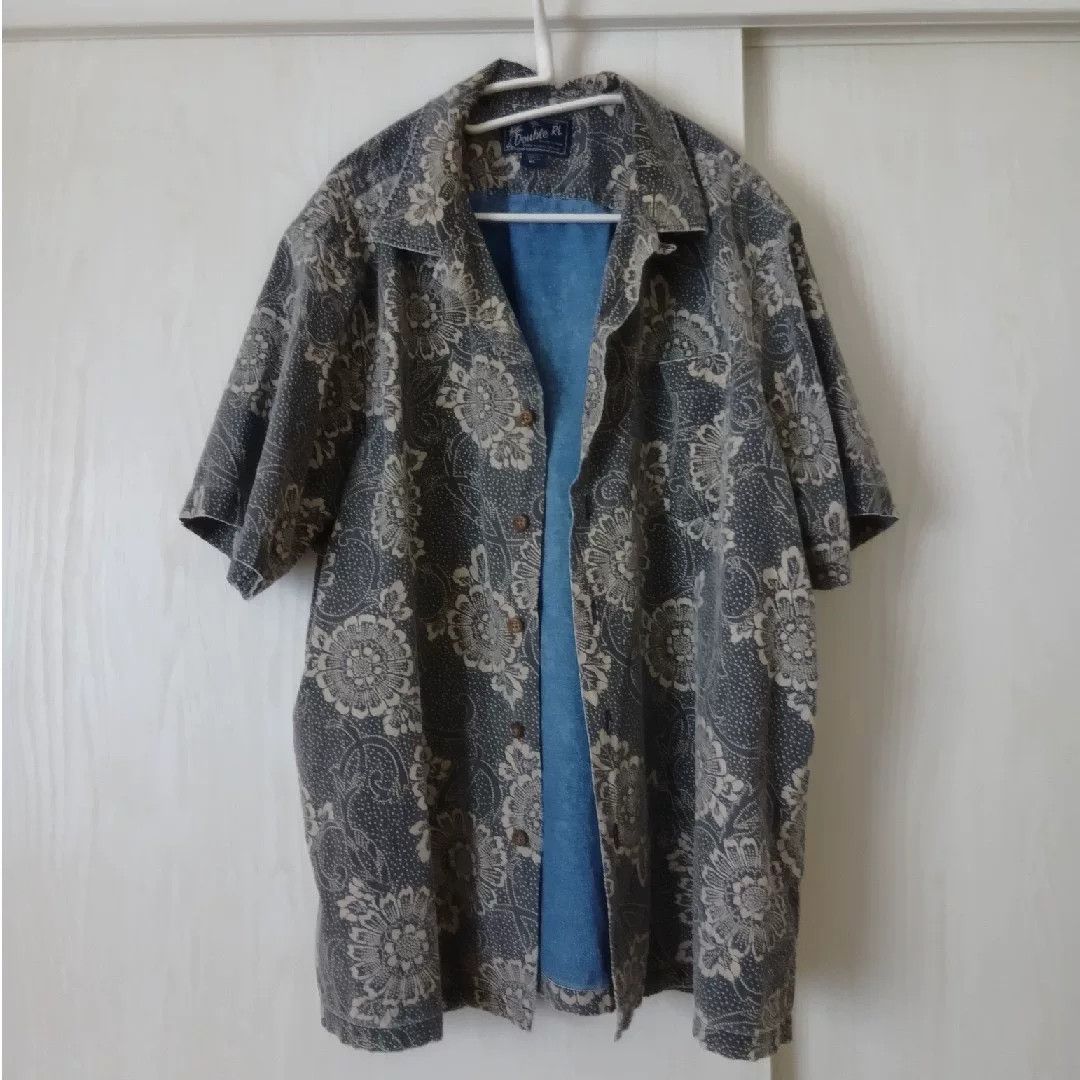 RRL Ralph Lauren RRL Double RL Vintage Hawaiian Floral Shirt Size US XL / EU 56 / 4 - 1 Thumbnail
