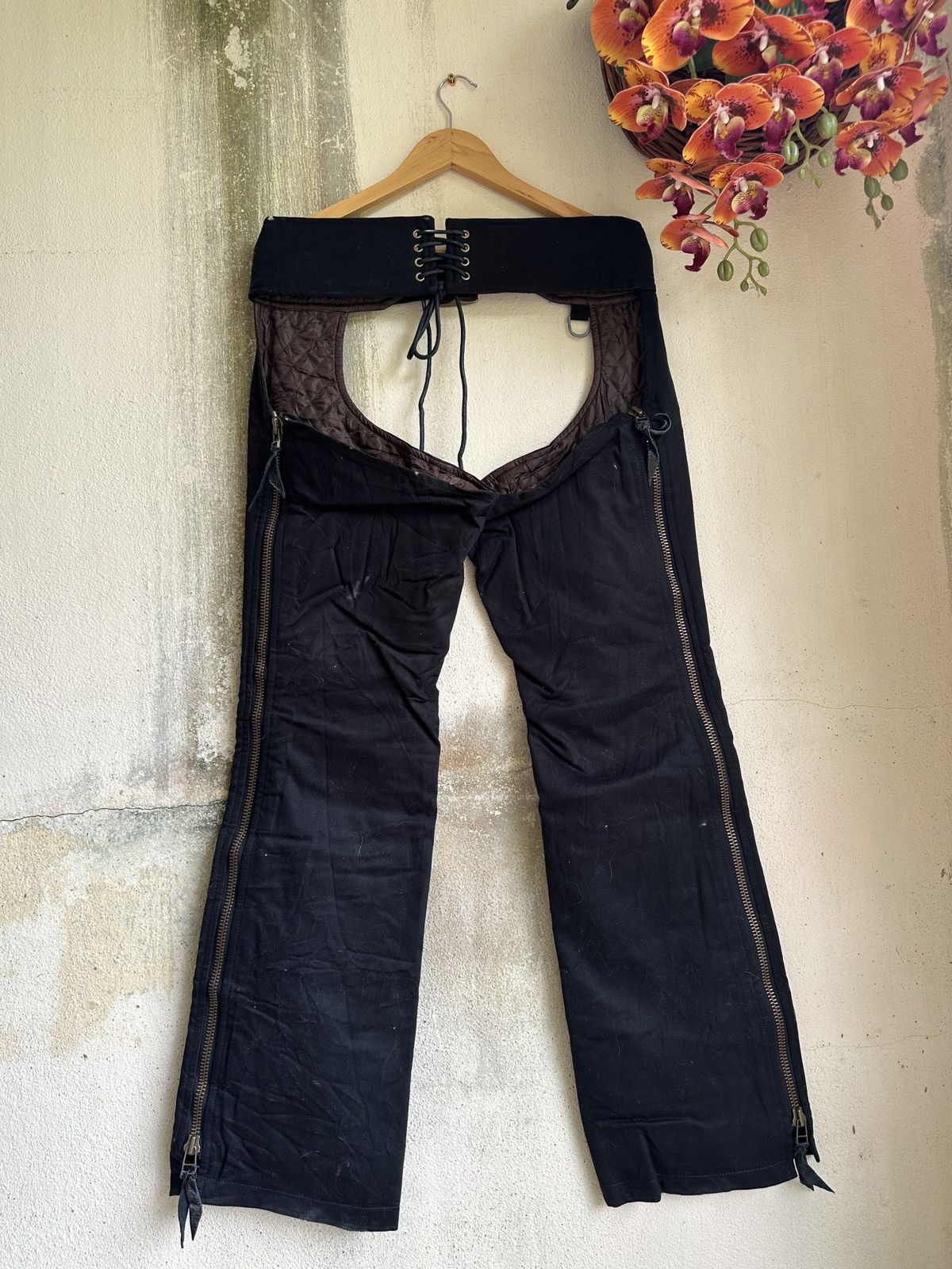 Japanese Brand ✨Steals✨ Skull Flight Pant Rare Desing Punk Size US 32 / EU 48 - 3 Thumbnail