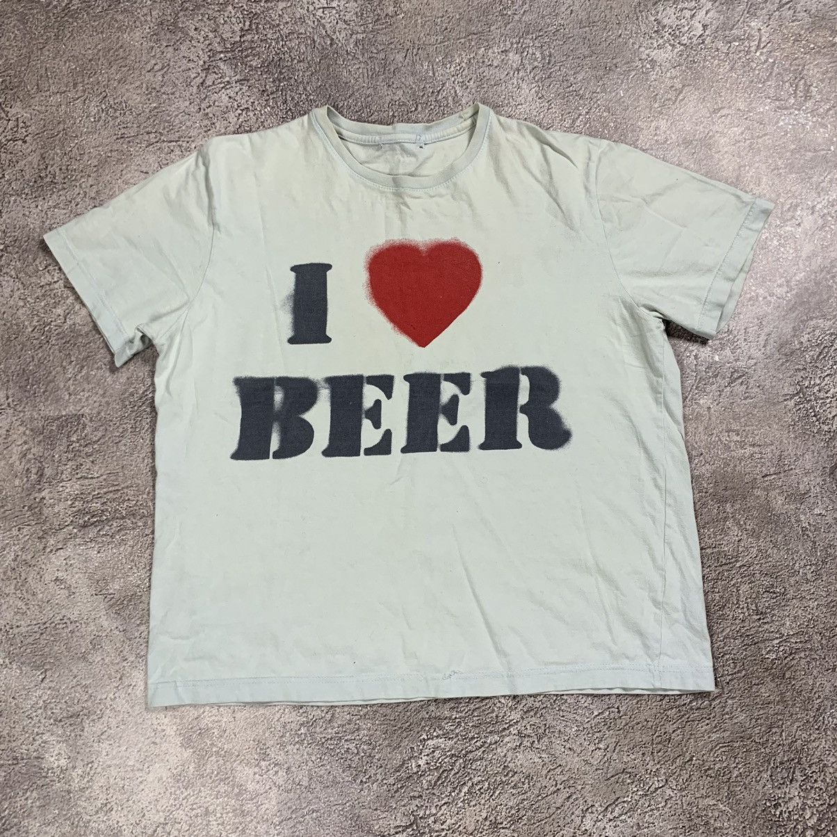 Vintage Vintage Y2K Graphic Tee I Love Beer Slogan Funny Streetwear Size US M / EU 48-50 / 2 - 1 Thumbnail