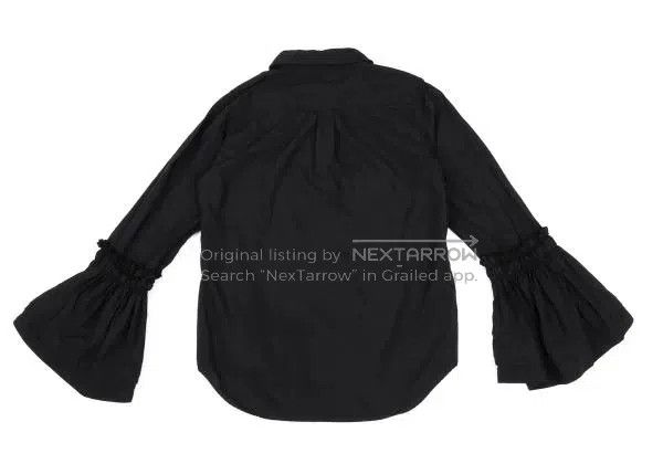 Comme des Garcons Comme Des Garcons Black retro flared sleeve blouse Size S / US 4 / IT 40 - 3 Thumbnail