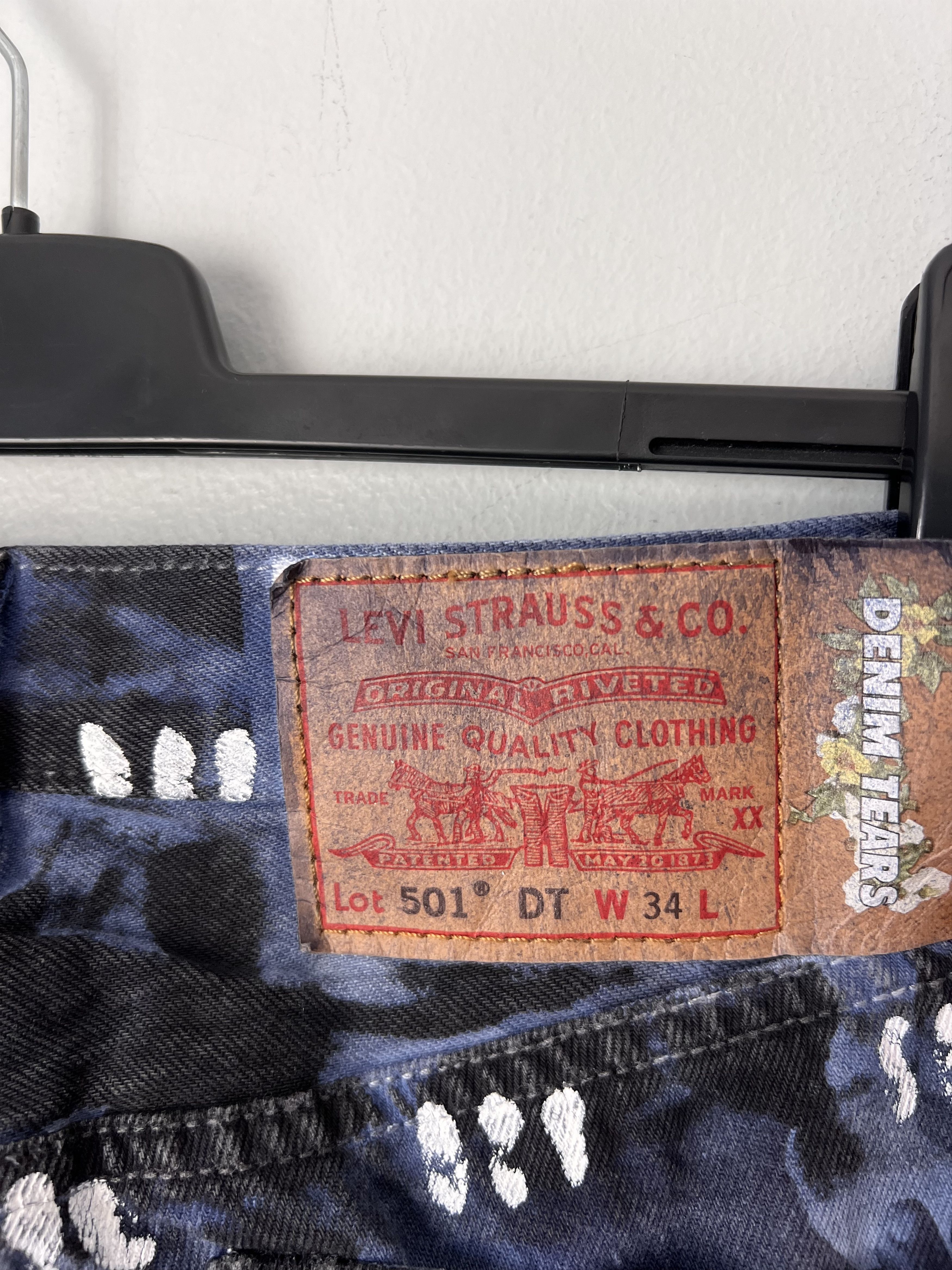 DENIM TEARS × Levi's Denim Tears Levi's Skepta Jeans in Painted Blue Size US 34 / EU 50 - 7 Thumbnail