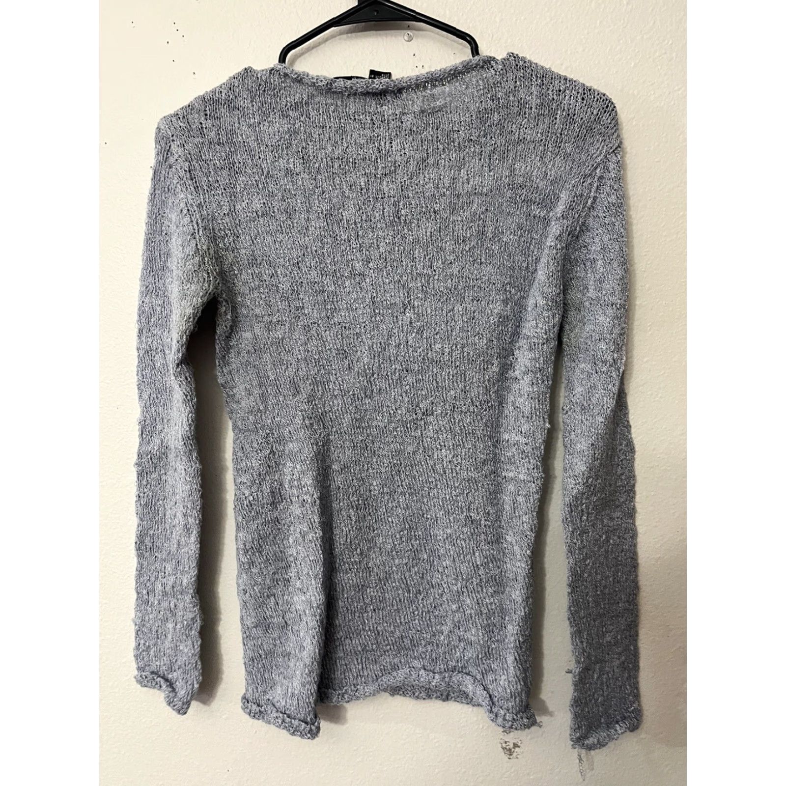 DKNY VINTAGE DKNY Sweater Women P/S Small Blue Nylon Blend Knit Pullover 90s Size S / US 4 / IT 40 - 3 Thumbnail