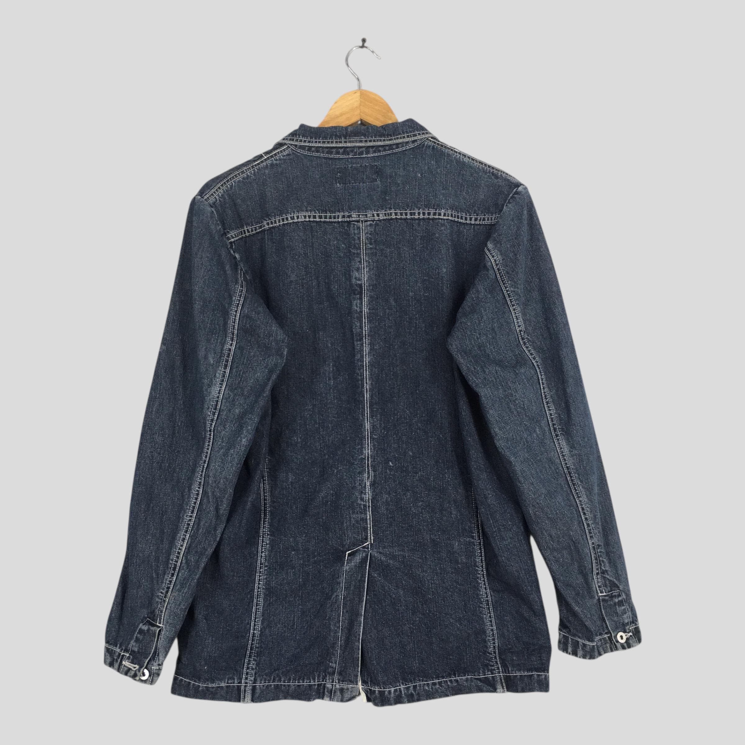 Le Laboureur Vintage 1980s Work Wear Jeans Chore Labour Jacket Medium Size US M / EU 48-50 / 2 - 7 Thumbnail
