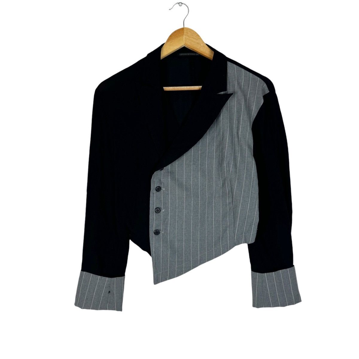 Yohji Yamamoto 🌟YOHJI YAMAMOTO SIGNATURE CROPPED JACKET Size US S / EU 44-46 / 1 - 5 Thumbnail