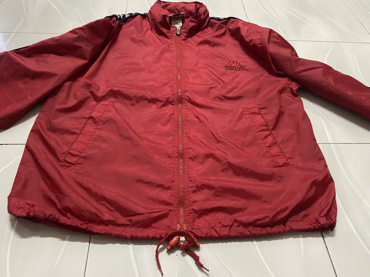 Kappa Vintage 90s Kappa Big Logo Red windbreaker jacket Size US S / EU 44-46 / 1 - 6 Thumbnail