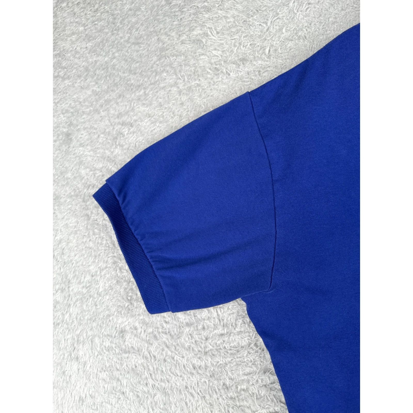 Ralph Lauren VINTAGE Ralph Lauren Polo Shirt Men Large Short Sleeve Blue Cotton Jersey All Seasons Casual Size US L / EU 52-54 / 3 - 3 Thumbnail