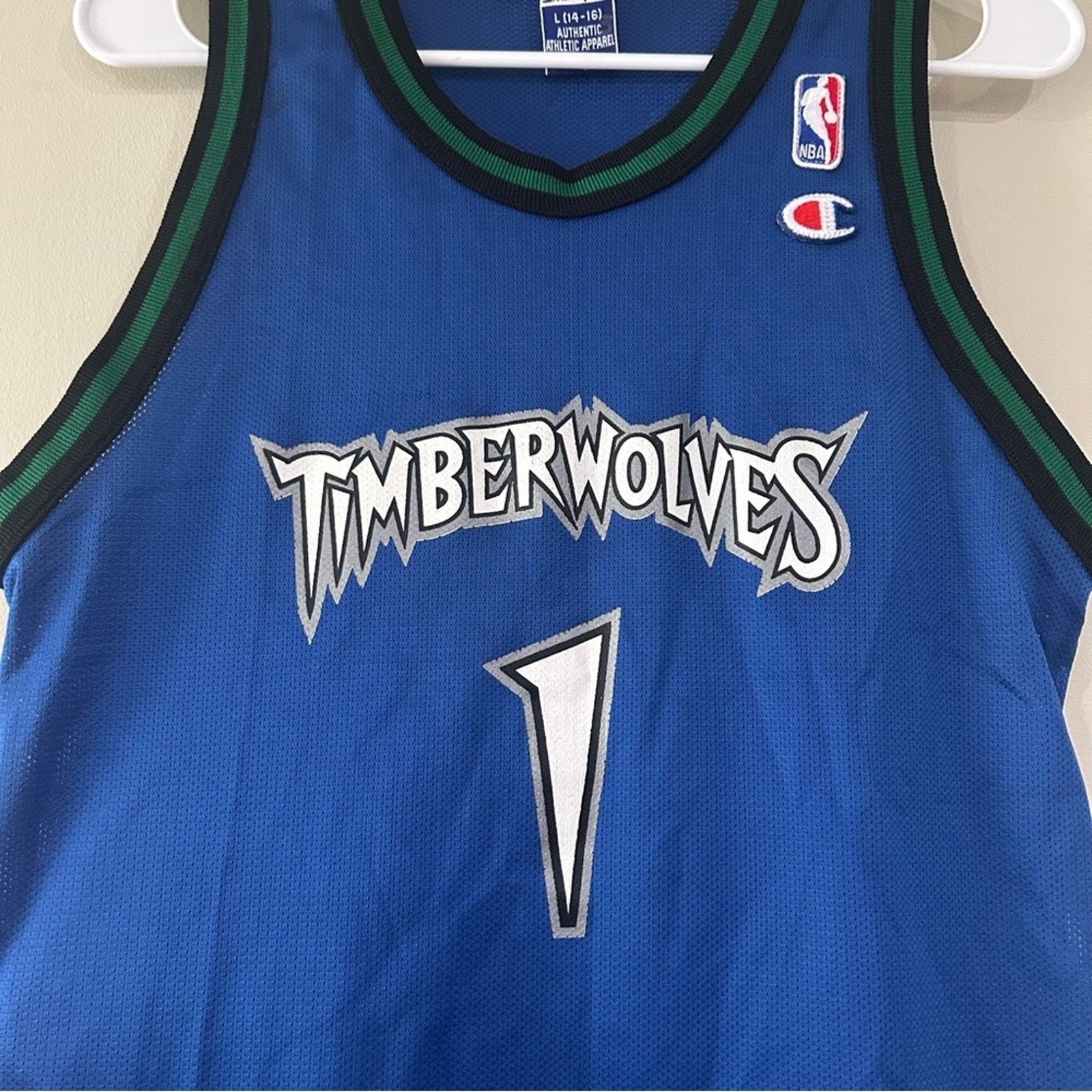 Champion Vintage Champion Minnesota Timberwolves Jersey Size US XS / EU 42 / 0 - 3 Thumbnail