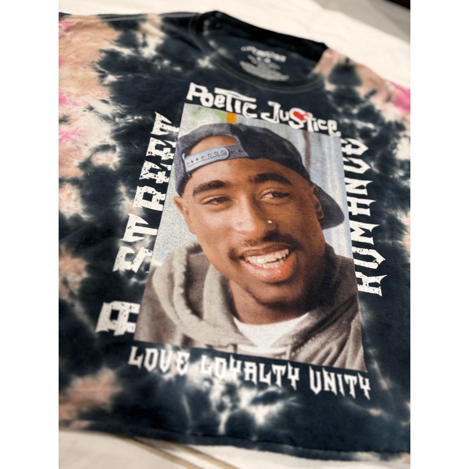 Chemistry Tupac Poetic Justice Tie Dye Graphic Tee Unisex Lg Rap Tee Size US L / EU 52-54 / 3 - 3 Thumbnail