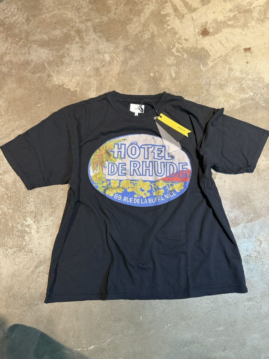 Rhude Rhude Dimora Tee Shirt Hotel De Rhude XL Size US XL / EU 56 / 4 - 6 Thumbnail