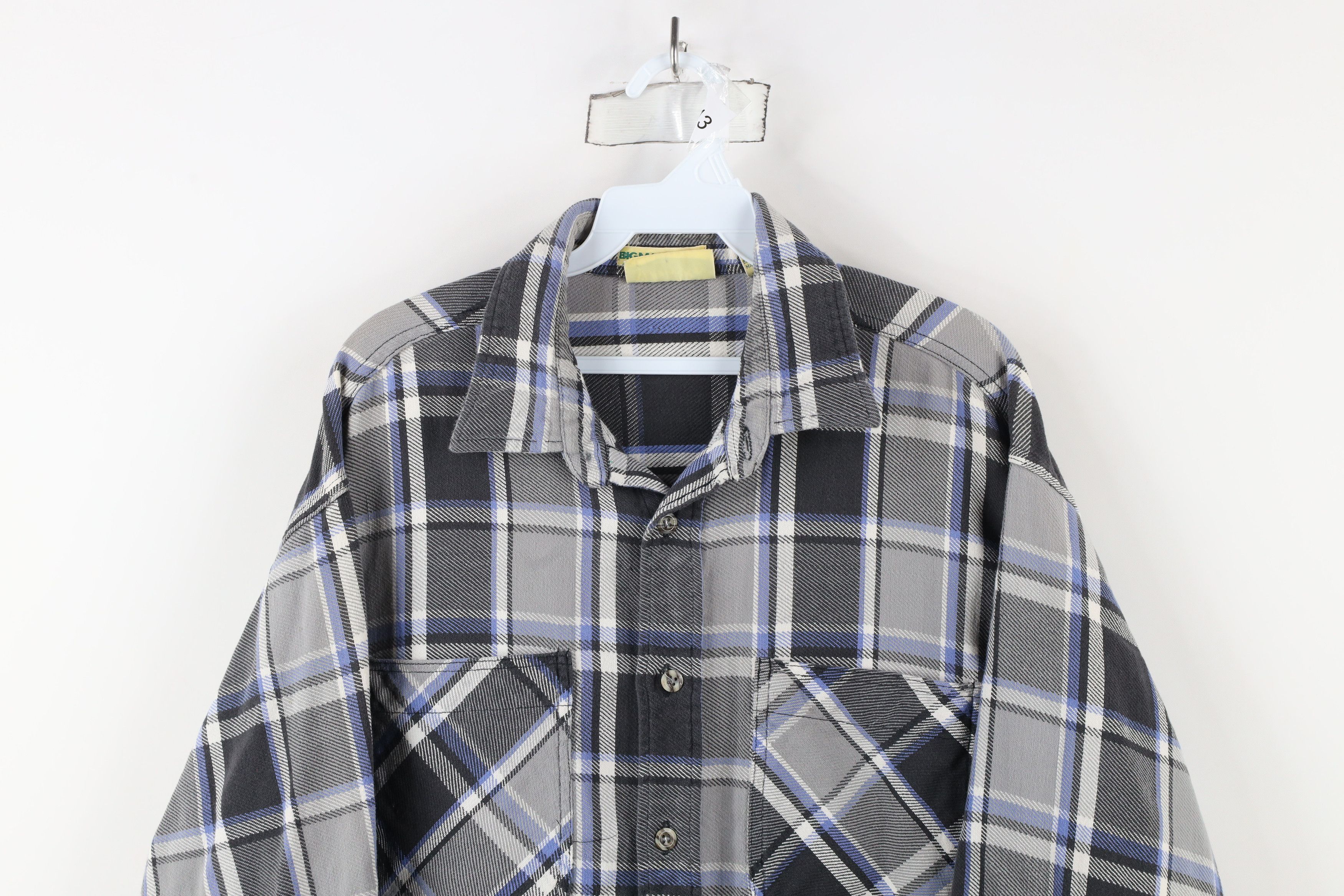 Vintage Vintage 90s Streetwear Big Mac Flannel Button Shirt Plaid Size US XL / EU 56 / 4 - 2 Thumbnail