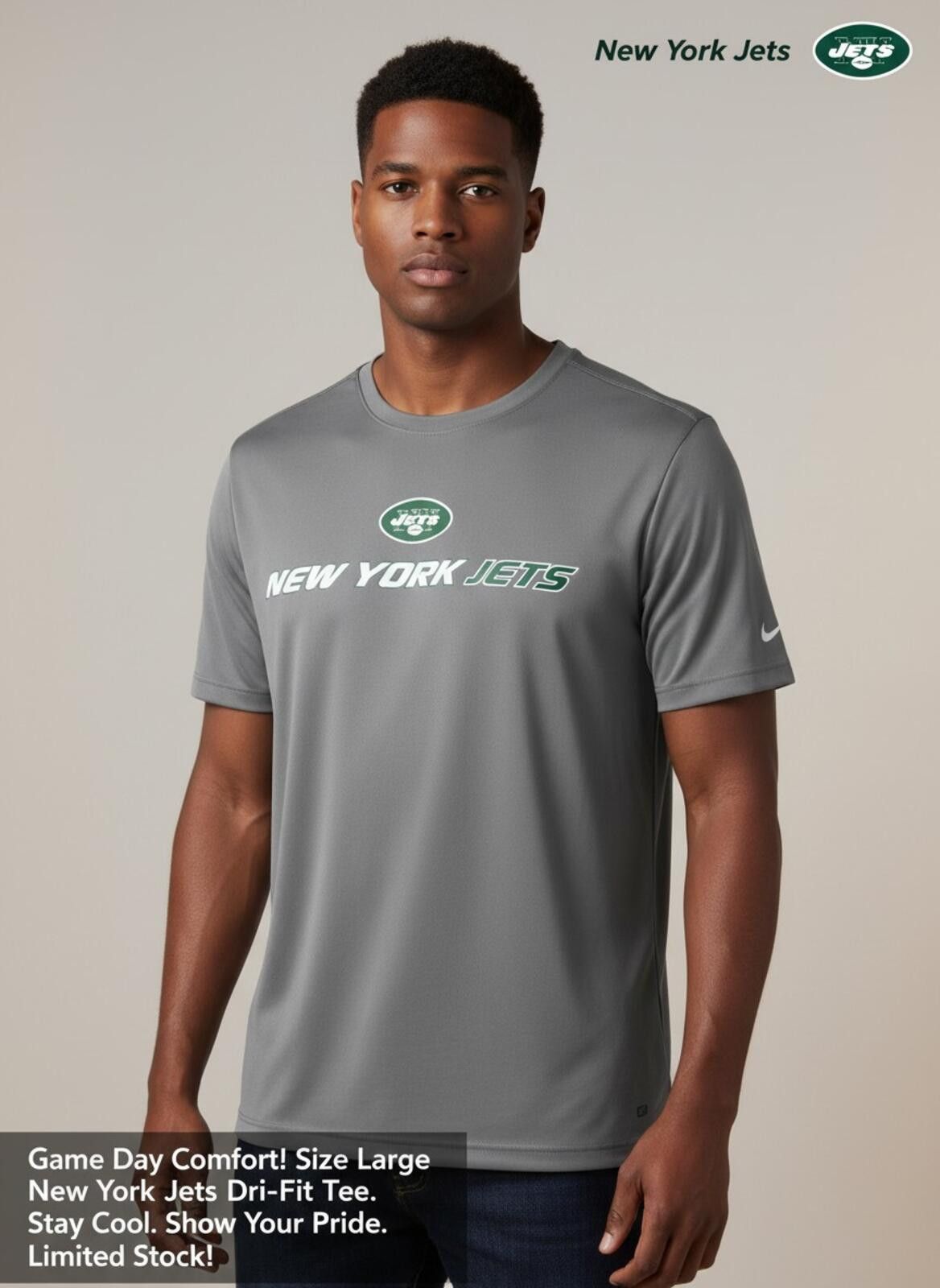 Other New York Jets Men's Dri-FIT Short Sleeve T-Shirt Large Size US L / EU 52-54 / 3 - 2 Thumbnail