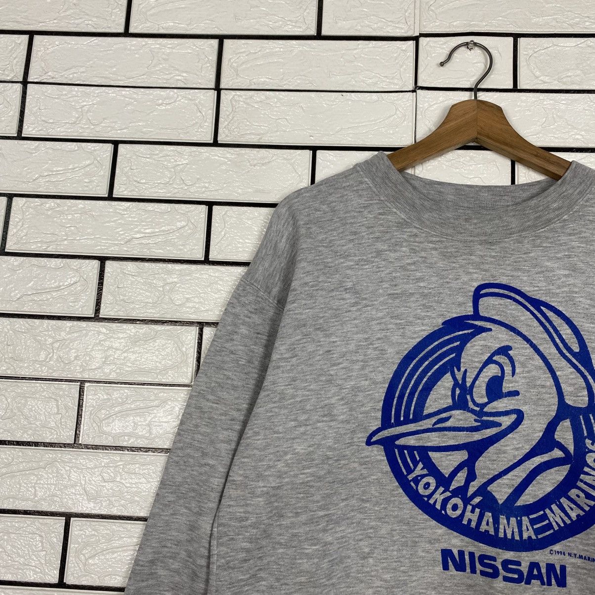 Vintage 📌Vintage 1994 Sweatshirt N.Y.Marinos Nissan JDM Big Logo Size US L / EU 52-54 / 3 - 8 Thumbnail