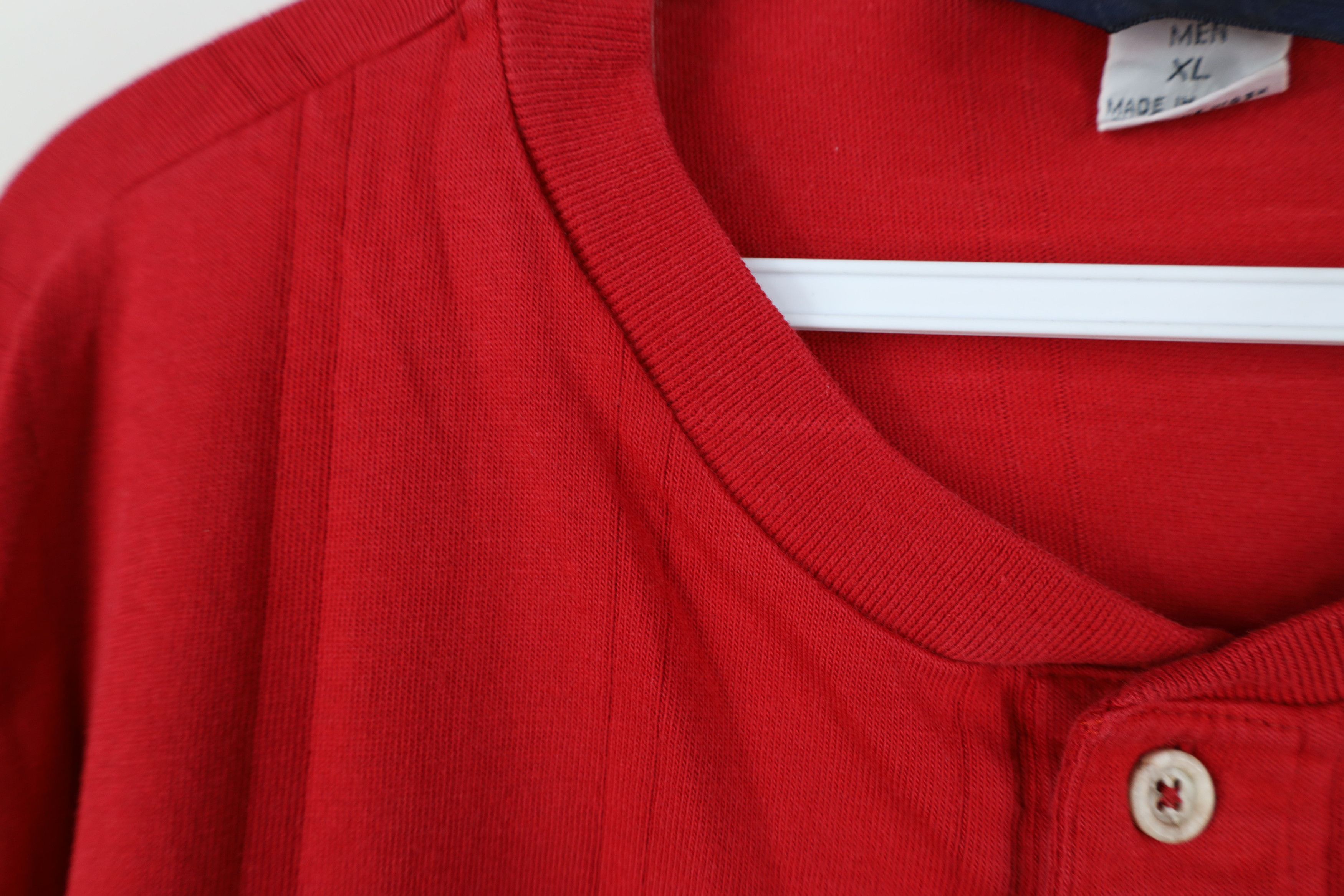 Lands' End Vintage 90s Lands End Knit Long Sleeve Henley T-Shirt USA Size US XL / EU 56 / 4 - 6 Thumbnail
