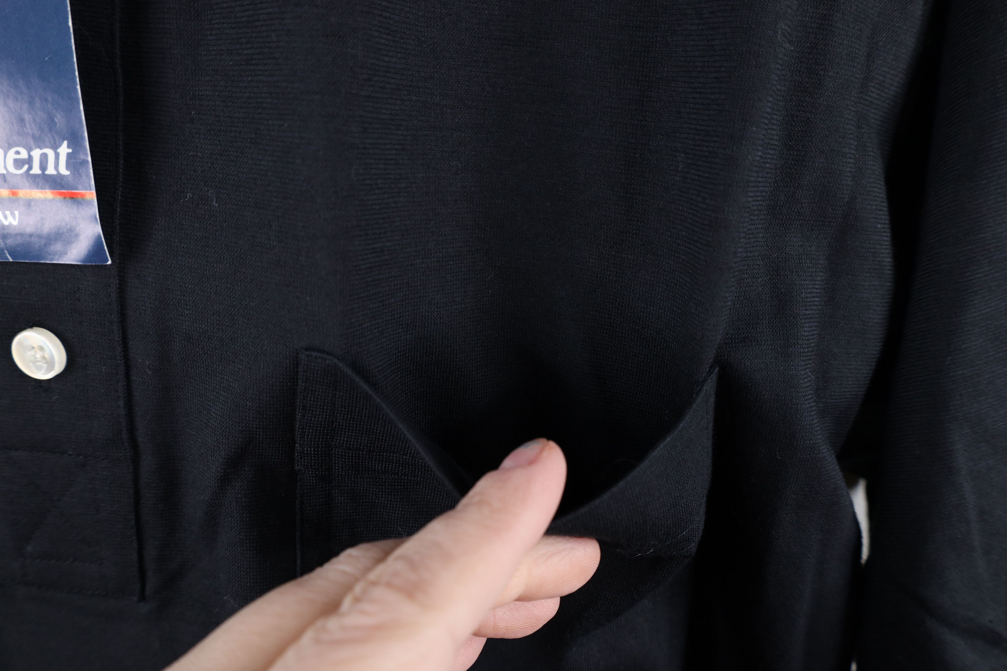 Vintage Deadstock Vintage 70s Streetwear Collared Polo Shirt Black Size US L / EU 52-54 / 3 - 5 Thumbnail