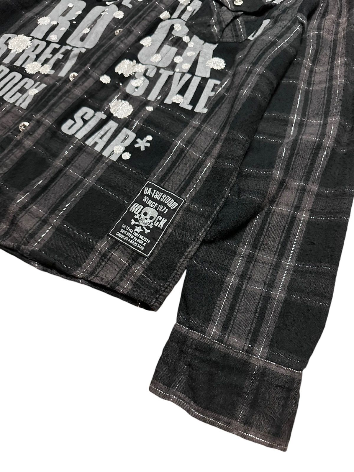 Japanese Brand × Seditionaries × Vintage Vintage Japan Ba-Tsu Studio Rock Skulls Gothic Shirts Size US S / EU 44-46 / 1 - 4 Thumbnail