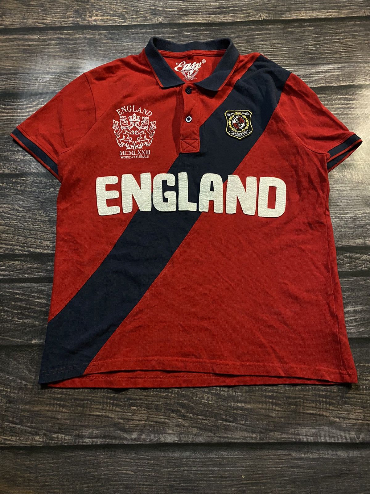 Vintage 🔥 ENGLAND RUGBY RALPH LAURENT STYLE POLO Size US L / EU 52-54 / 3 - 3 Thumbnail