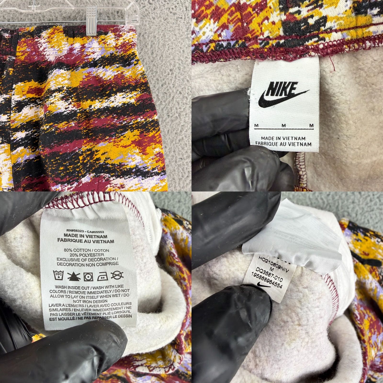 Nike Nike Sportswear Essential Fleece Curve Pants Womens M Yellow Pull On Gym Size 32" / US 10 / IT 46 - 9 Thumbnail