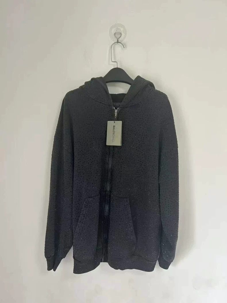 Balenciaga Balenciaga Rhinestone Full Star Zip Hoodie Jacket with SS2 Size US M / EU 48-50 / 2 - 1 Thumbnail