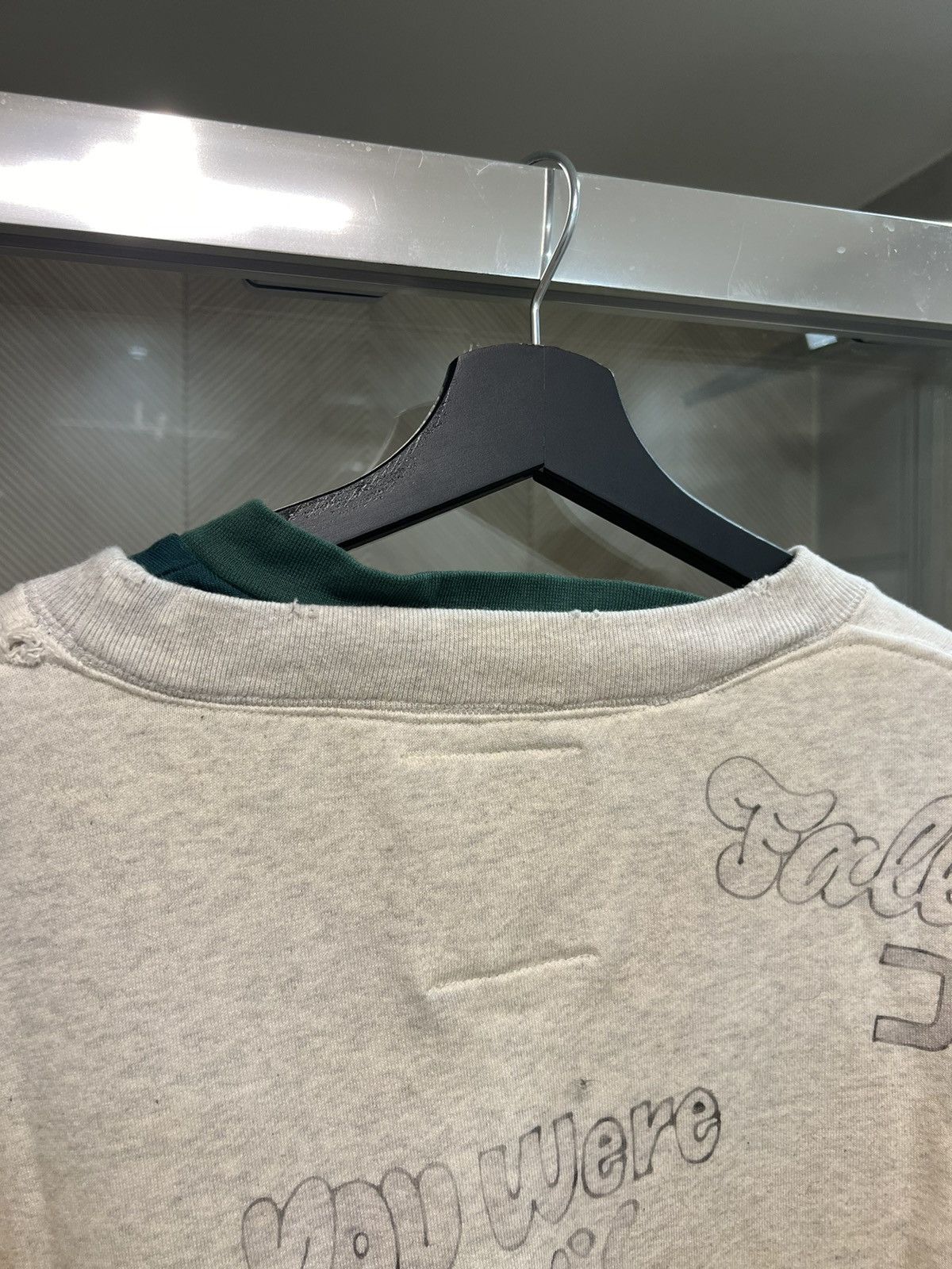 Japanese Brand × Maison MIHARA YASUHIRO Layered distressed Lets Sing Tomorrow Sweatshirt Size US M / EU 48-50 / 2 - 9 Thumbnail