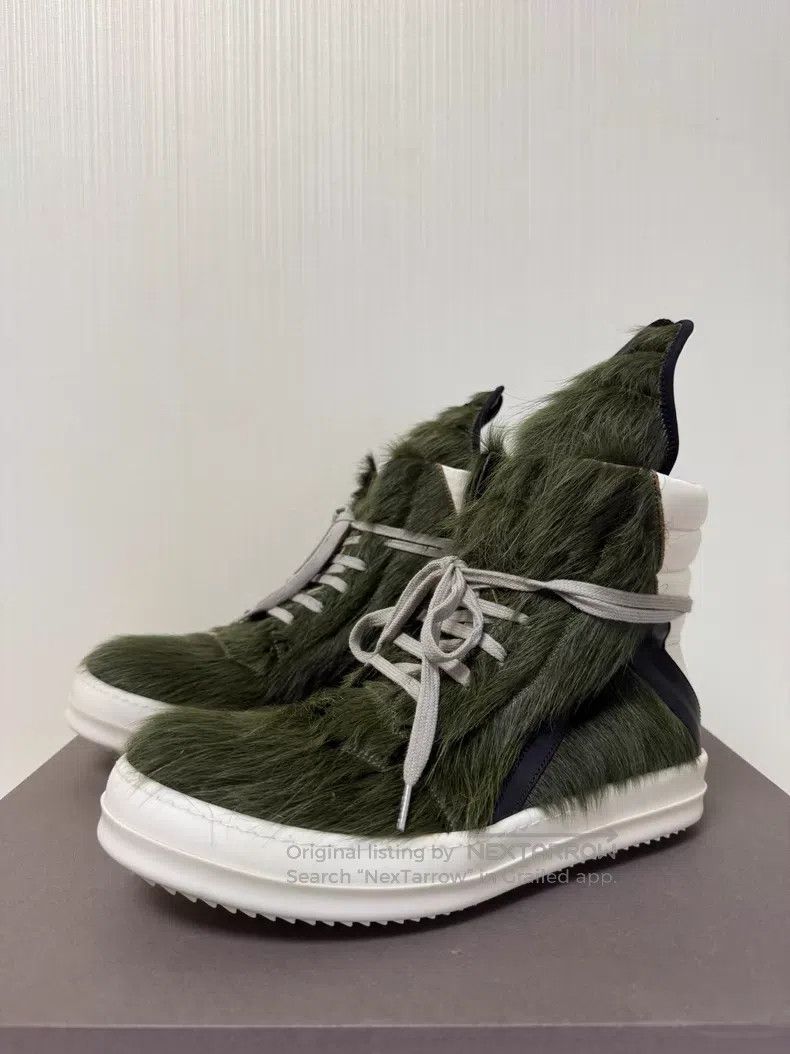 Rick Owens Rick Owens 21 FW Green Hair Inverted Triangle shoes Size US 9 / EU 42 - 4 Thumbnail