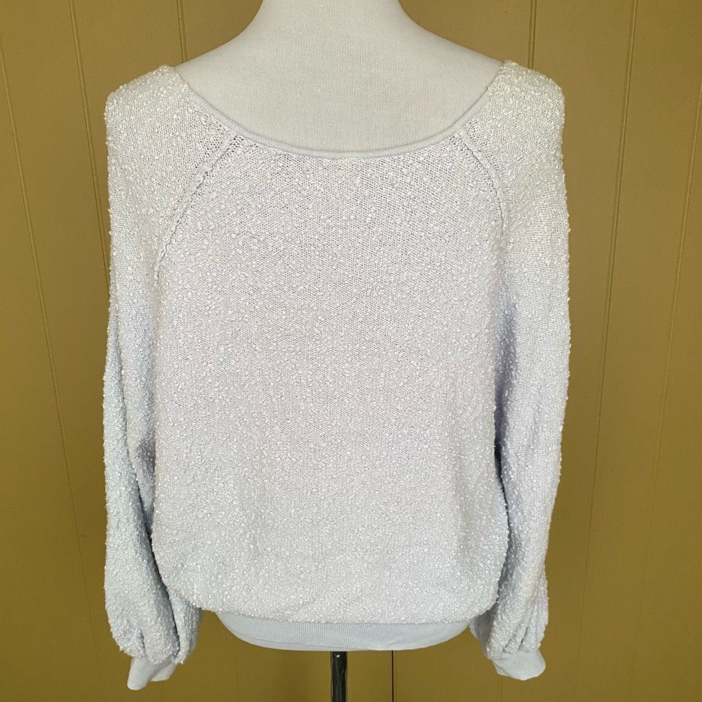 Free People Free people women S v-cut Longsleeve textured sweater light Size S / US 4 / IT 40 - 8 Thumbnail