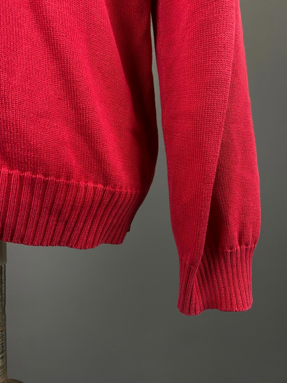 Hugo Boss Men Hugo Boss Red Cotton Long Sleeve Knit Sweater Size 52 Size US M / EU 48-50 / 2 - 8 Thumbnail