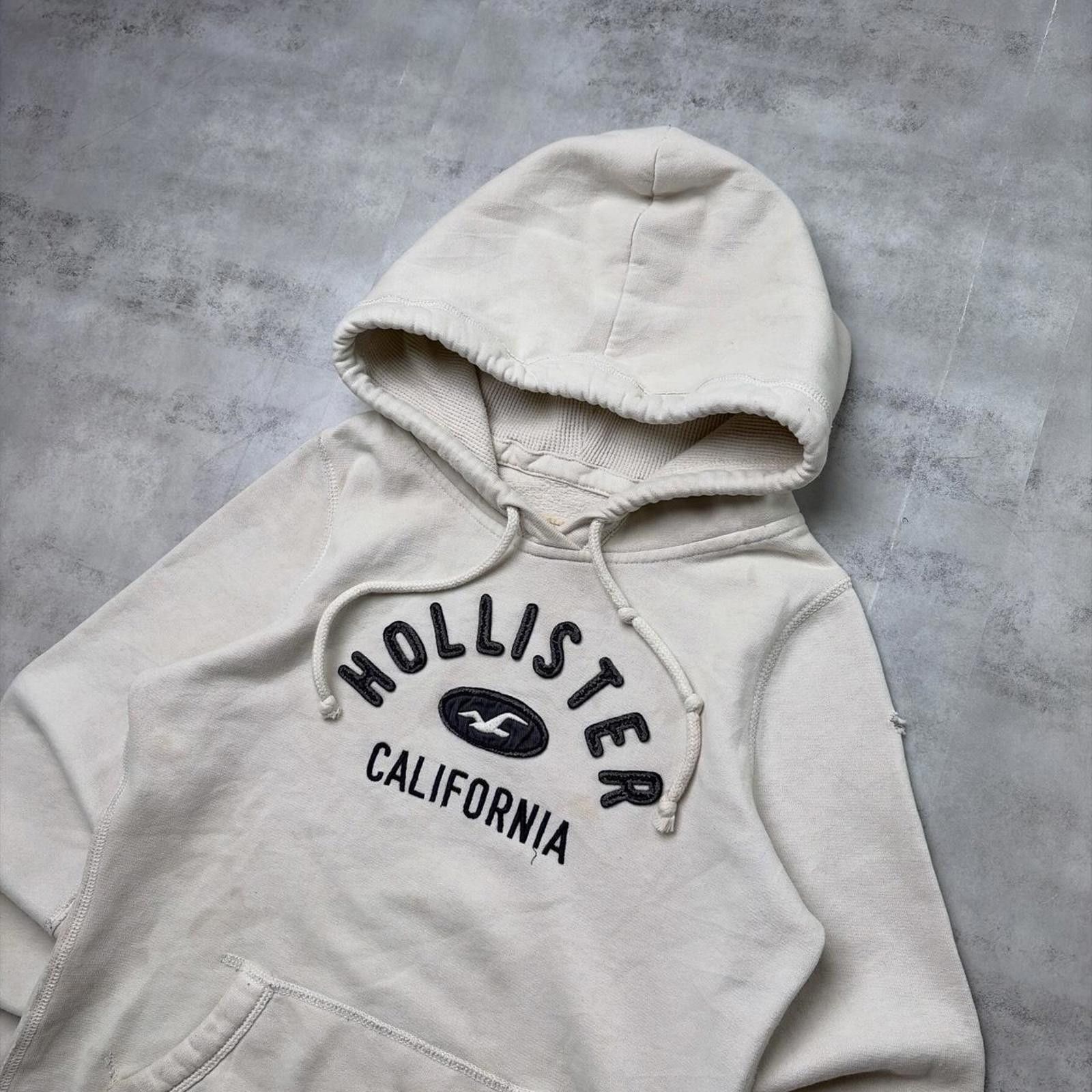 Other Y2K White Hollister Surf Grunge Thermal Hoodie Size S / US 4 / IT 40 - 5 Thumbnail
