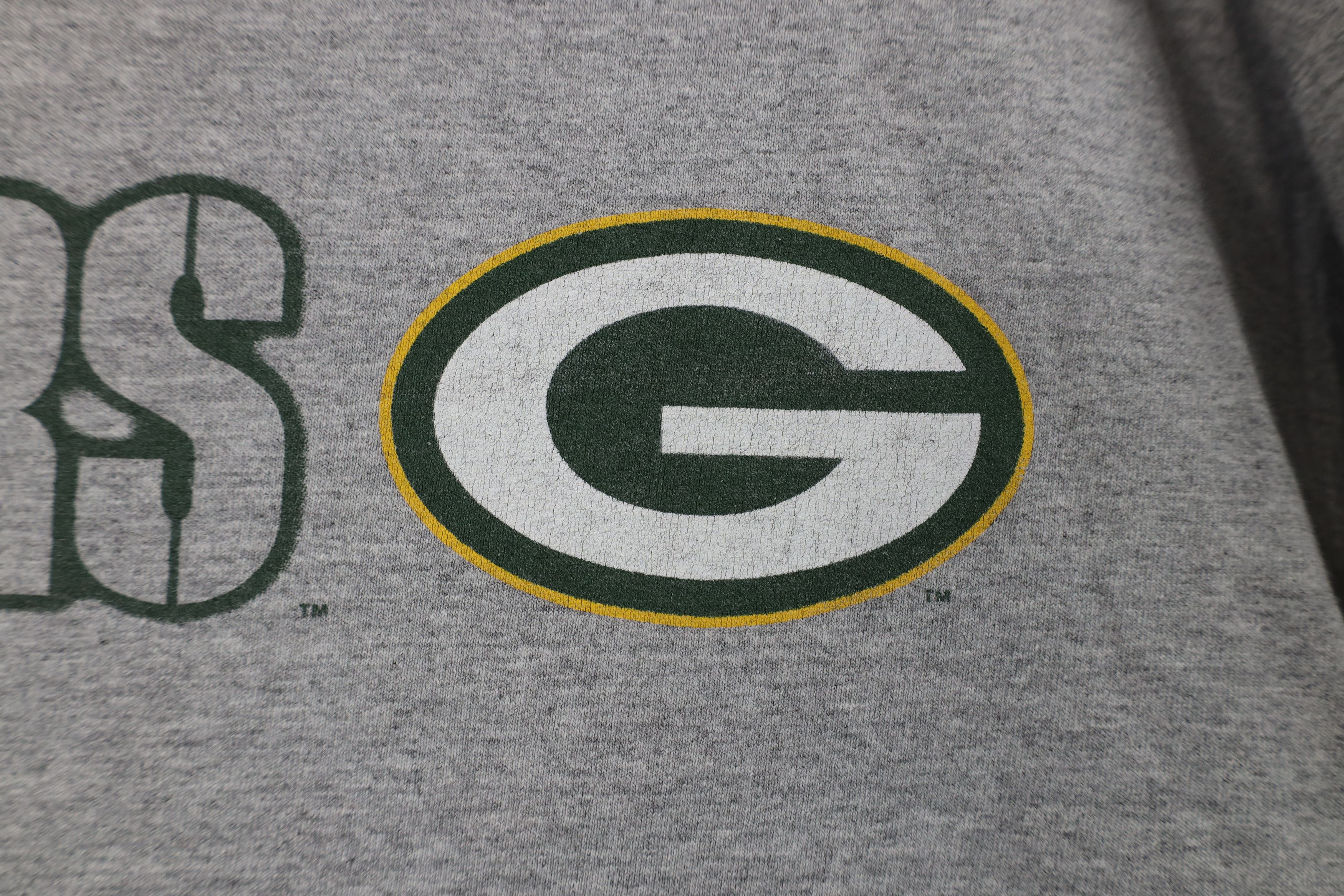 Majestic Vintage 90s Majestic Packers Football T-Shirt Heather Gray Size US L / EU 52-54 / 3 - 5 Thumbnail