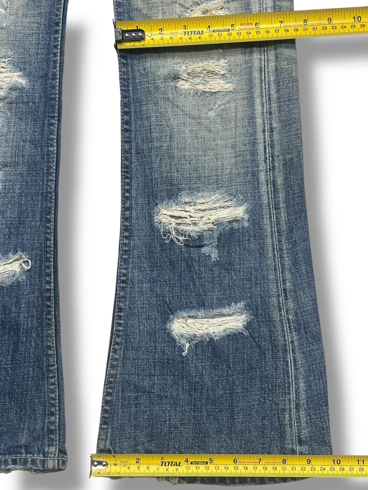 Vintage Vintage Varosh Bell-Bottom Flare Distressed Ripped Faded 💥 Size US 30 / EU 46 - 19 Thumbnail