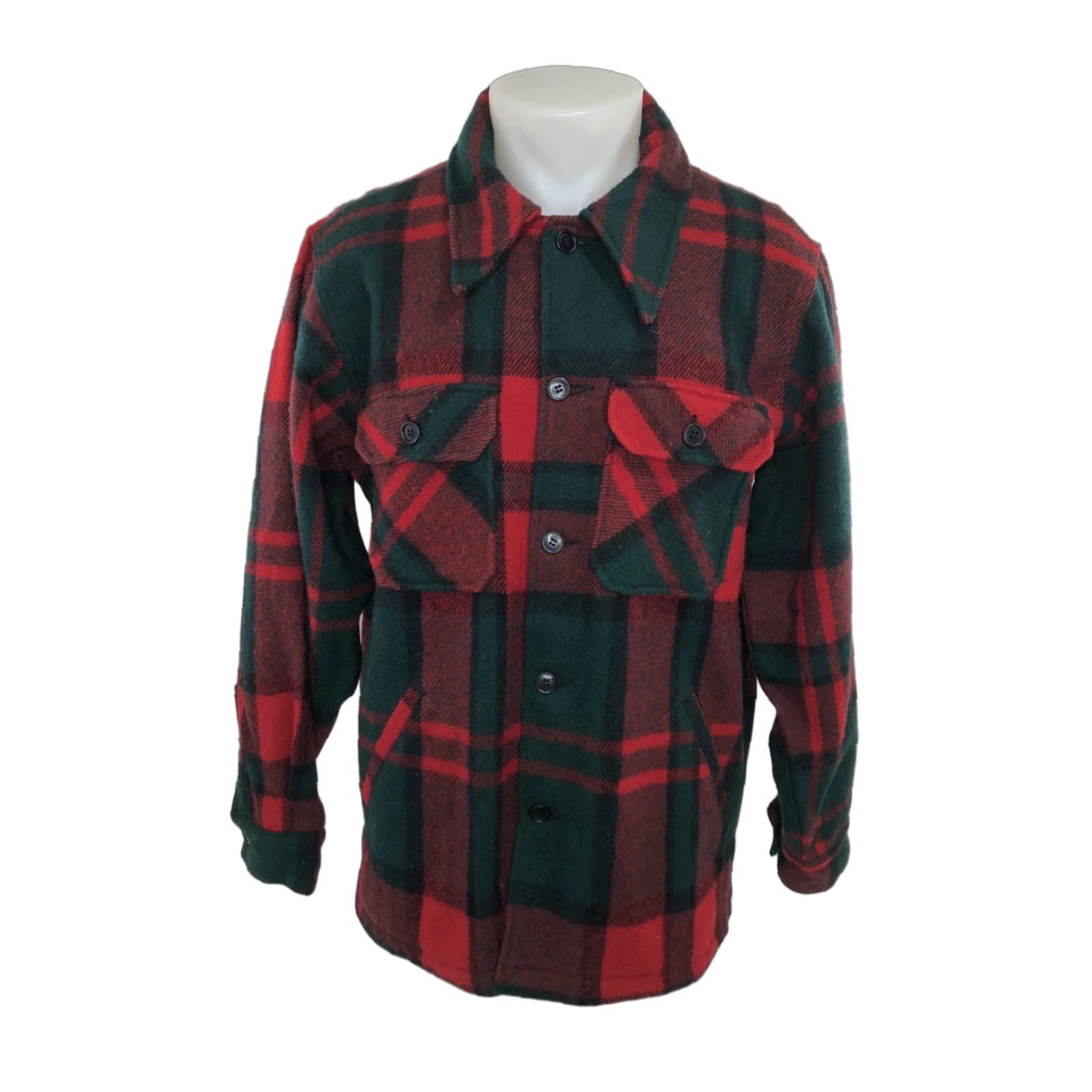 Vintage VINTAGE L.L. BEAN Ranch Field Shirt Jacket Wool Flannel MENS Size L Red / Green / Blue Capable Label Cursive Aesthetic Size US L / EU 52-54 / 3 - 1 Thumbnail