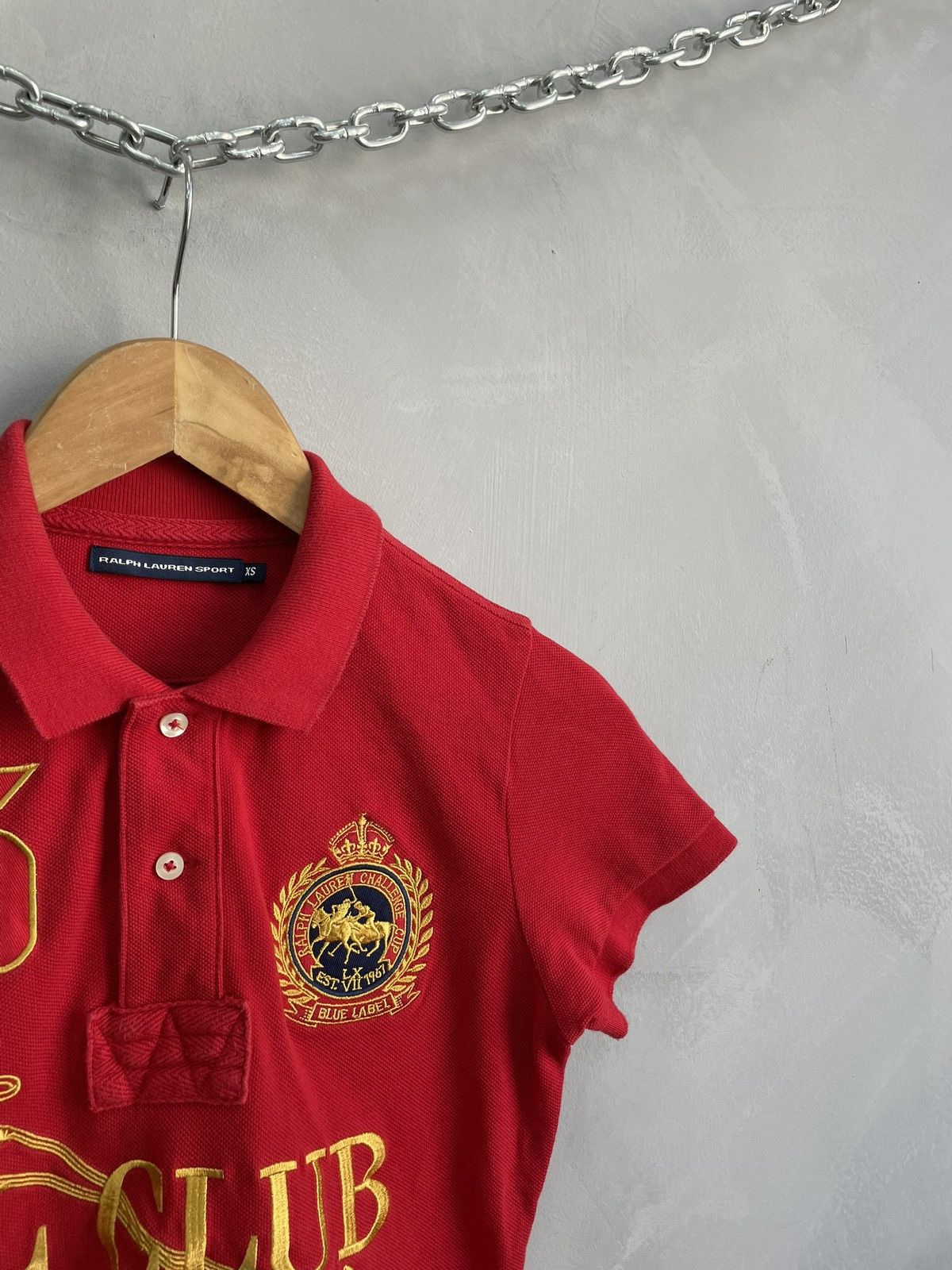 Polo Ralph Lauren Vintage old money Polo Ralph big lo RL club jersey t shirt Size XS / US 0-2 / IT 36-38 - 8 Thumbnail