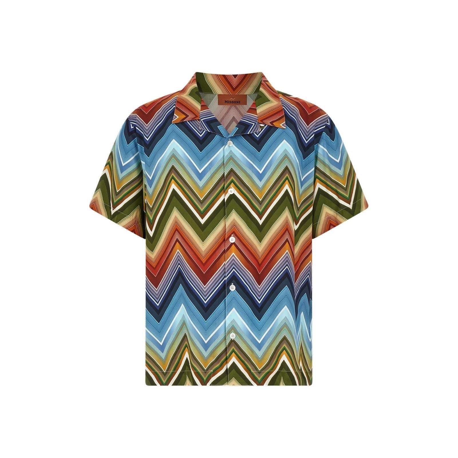 Missoni MISSONI Macro Zigzag Multicolor Shirt New & Authentic (Men's Size US L / EU 52-54 / 3 - 1 Thumbnail
