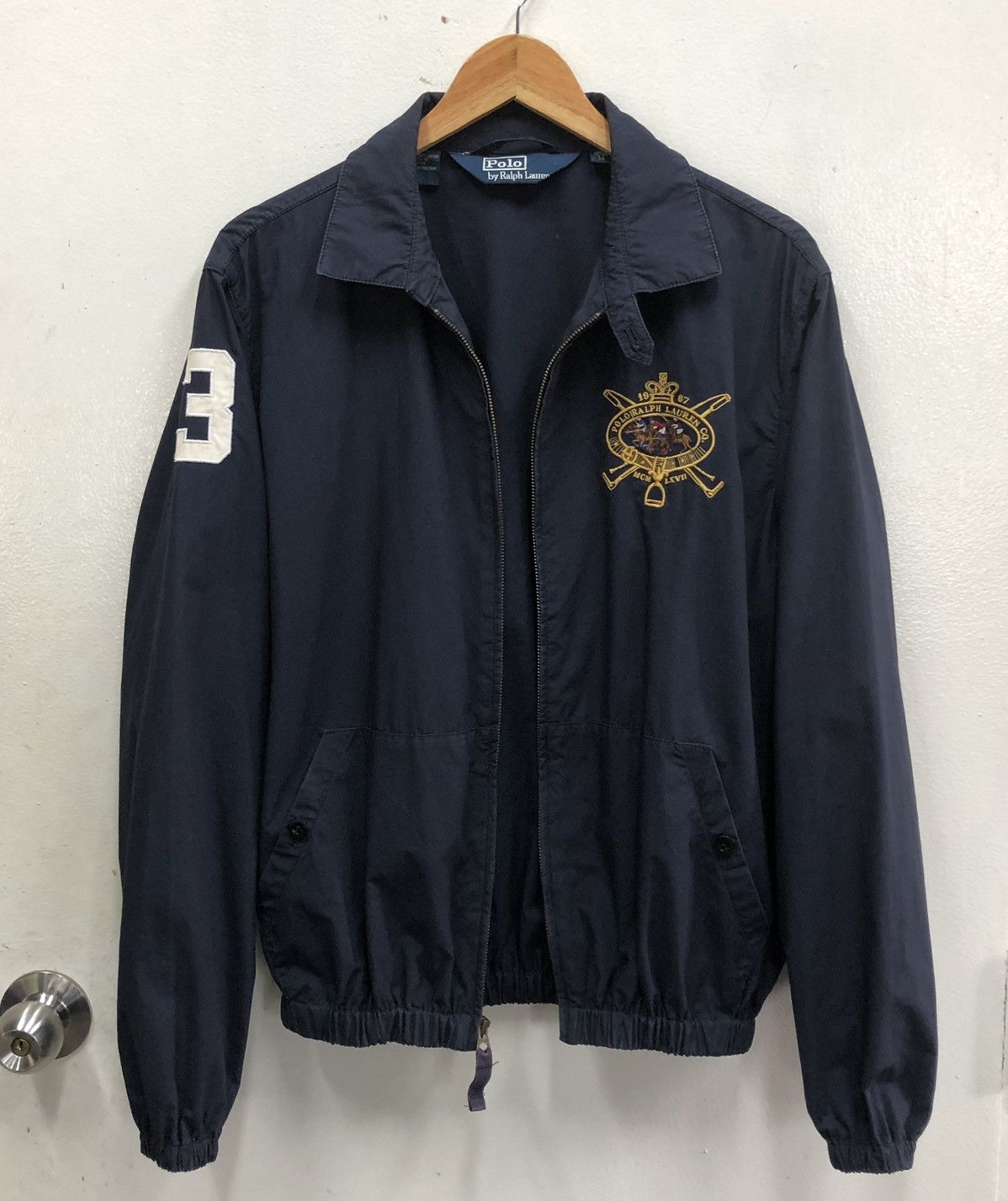 Polo Ralph Lauren Vintage Polo Ralph Lauren Men’s Navy Jacket Size US M / EU 48-50 / 2 - 2 Thumbnail
