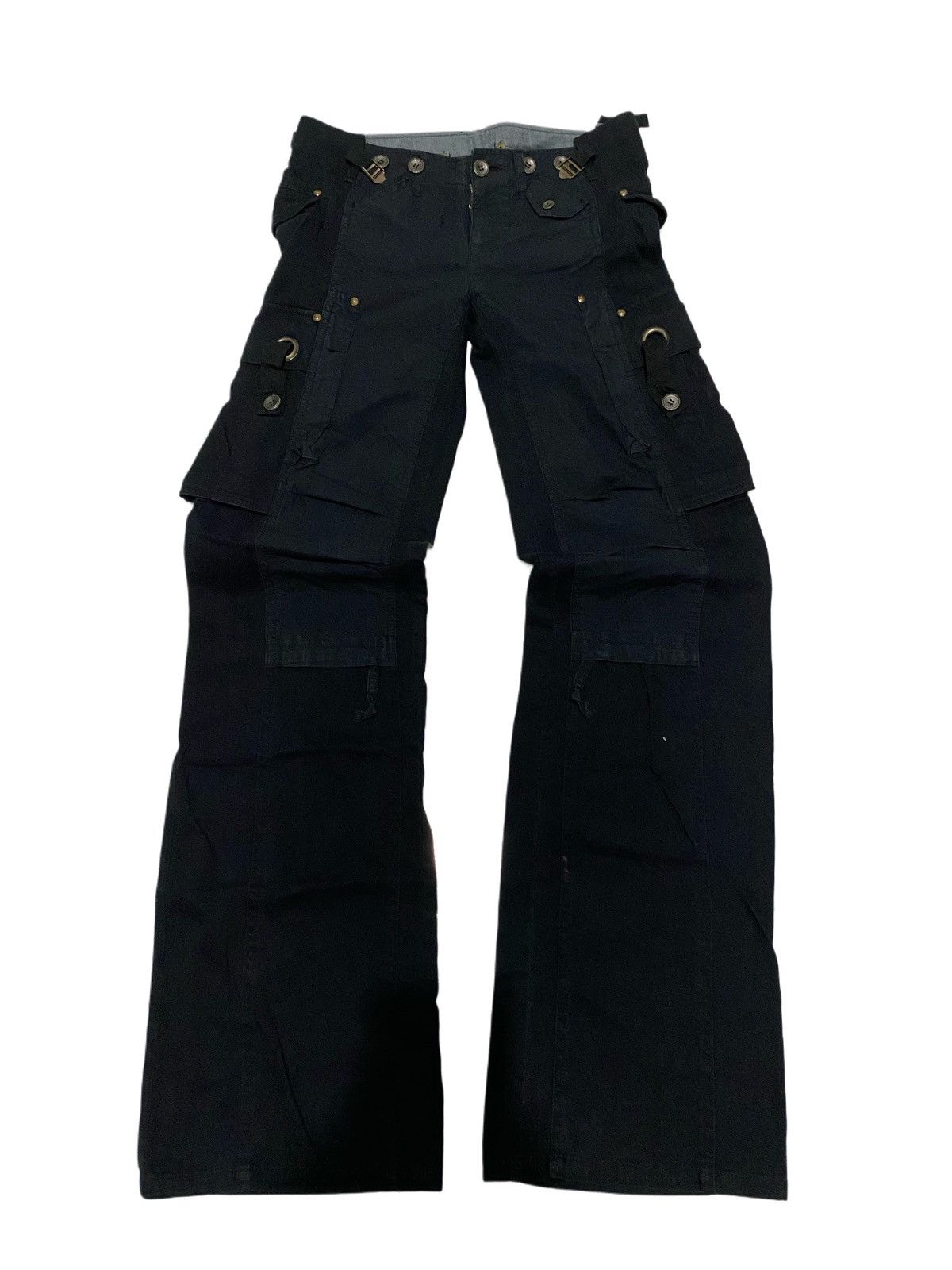 If Six Was Nine × KMRii × Le Grande Bleu (L.G.B.) Bondage Cargo Pants Size 29" - 6 Thumbnail
